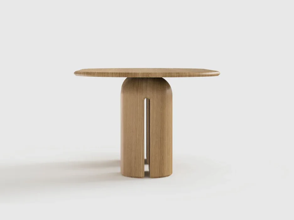 LUTECA OCO OVAL DINING TABLE / 2 PEDESTAL - Image 3
