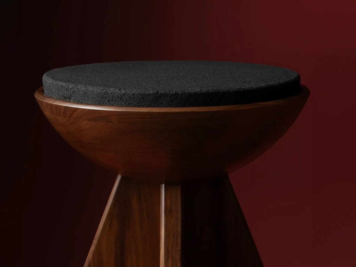 LUTECA TOLO SIDE TABLE / WOOD Ø16" x H20" - Image 3
