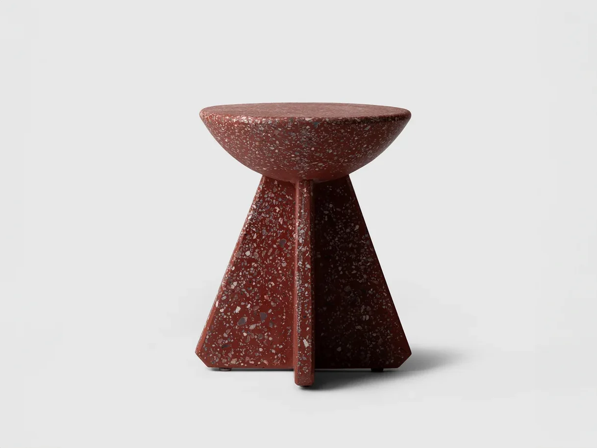 LUTECA TOLO SIDE TABLE / TERRAZZO Ø16" x H19"
