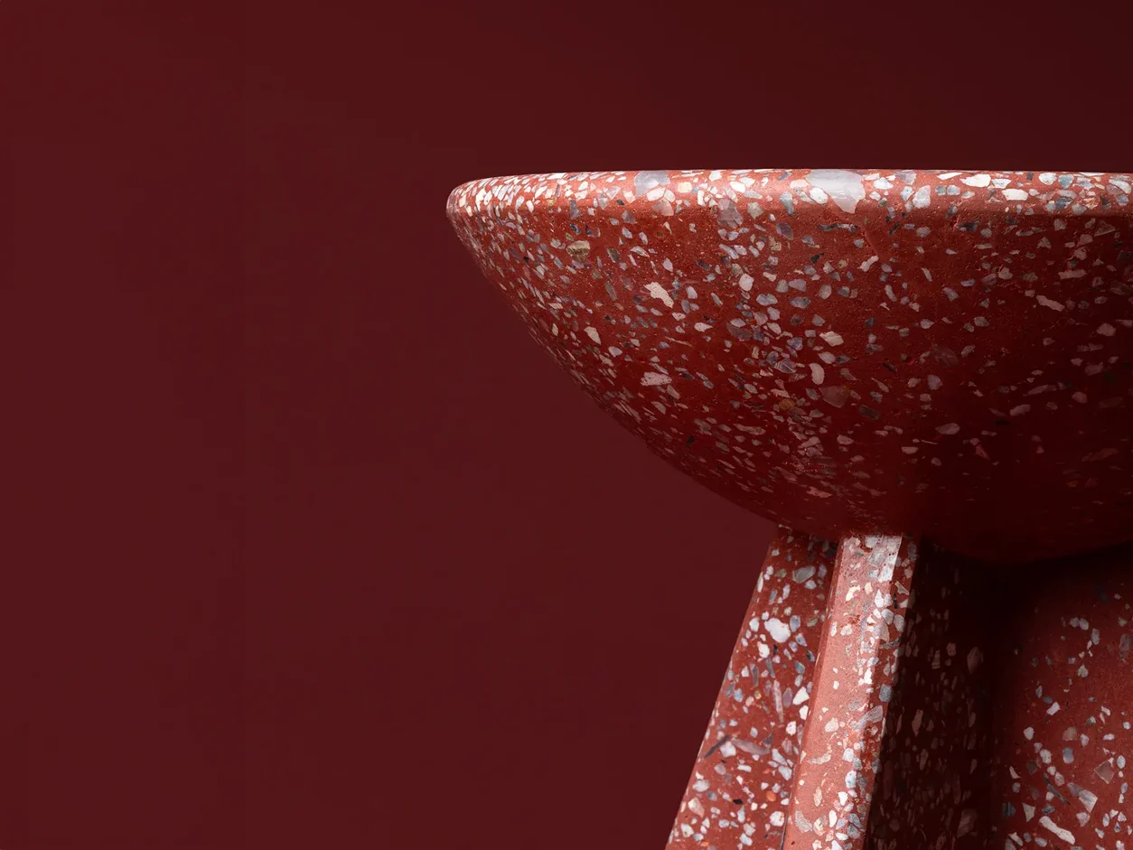LUTECA TOLO SIDE TABLE / TERRAZZO Ø16" x H19" - Image 2