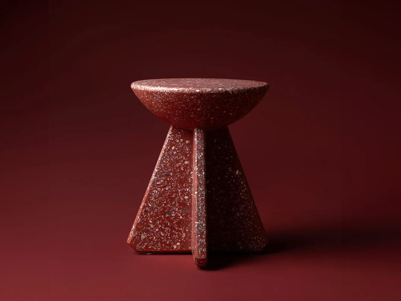 LUTECA TOLO SIDE TABLE / TERRAZZO Ø16" x H19" - Image 3
