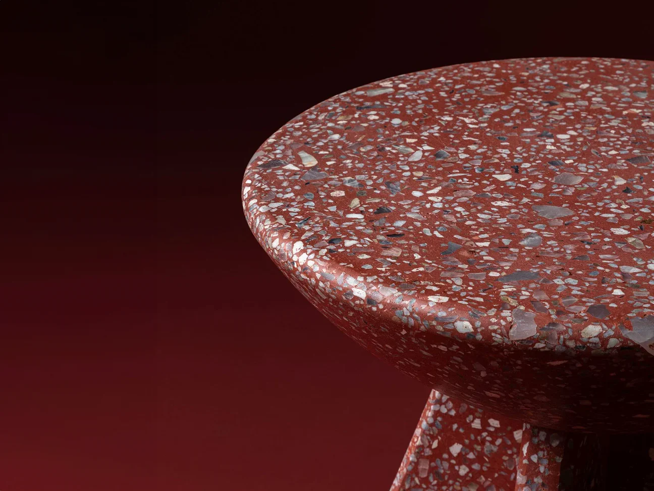 LUTECA TOLO SIDE TABLE / TERRAZZO Ø16" x H19" - Image 4