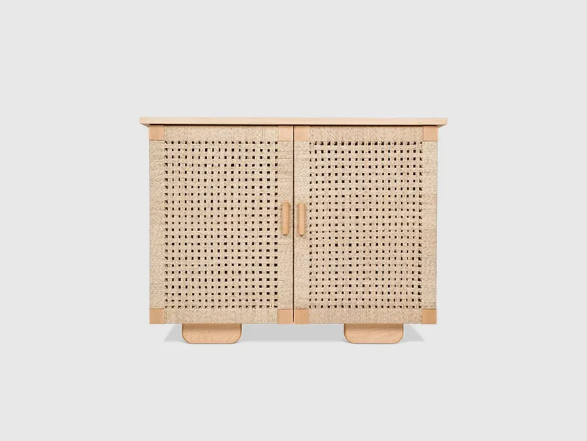 LUTECA WOVEN CREDENZA / 2 DOOR W43.5" x D20.5" x H29.5"