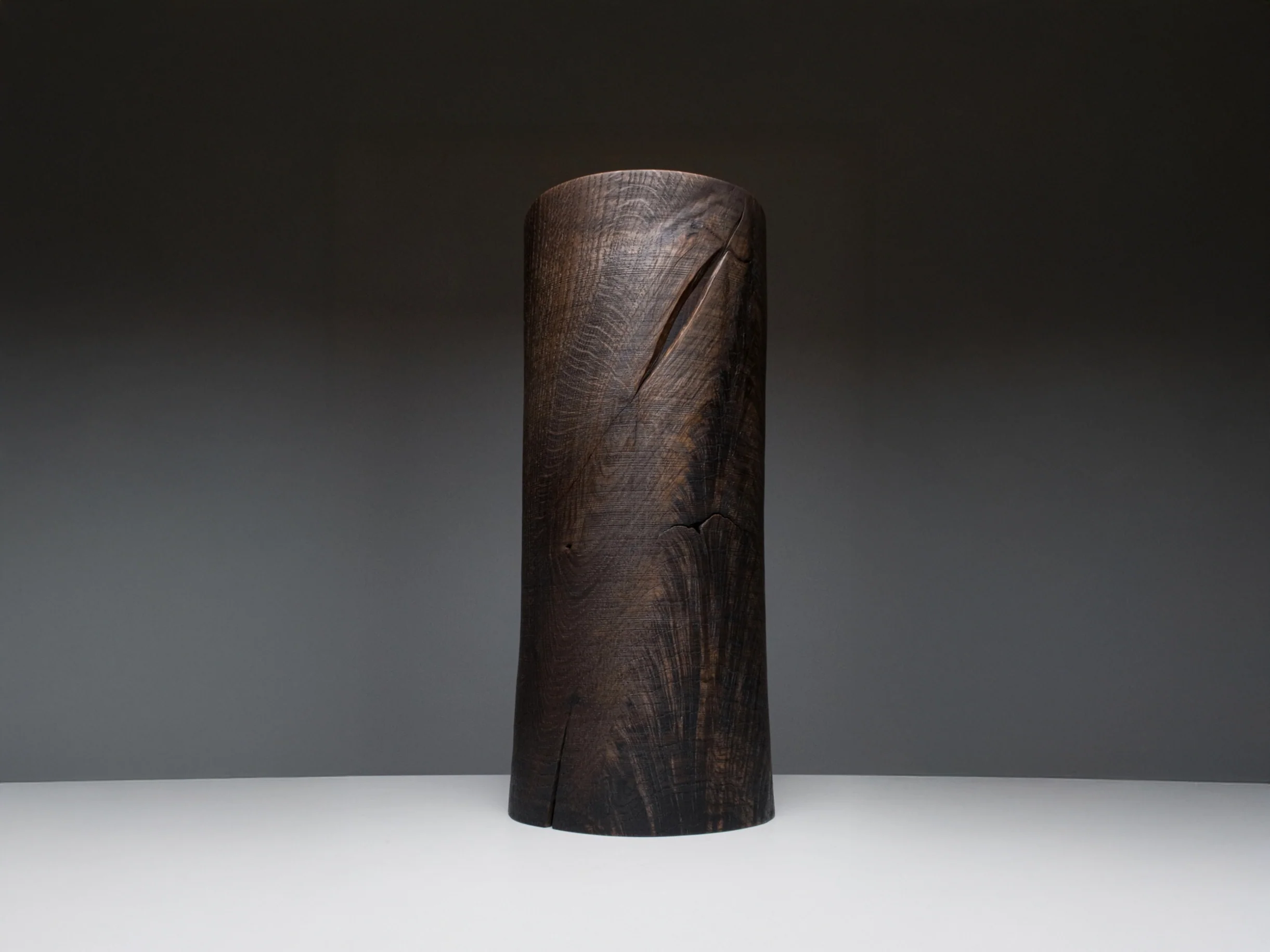 MACIEJ GASIENICA GIEWONT WOODEN OBJECT 2024/13 Ø7.6" x H17.3"