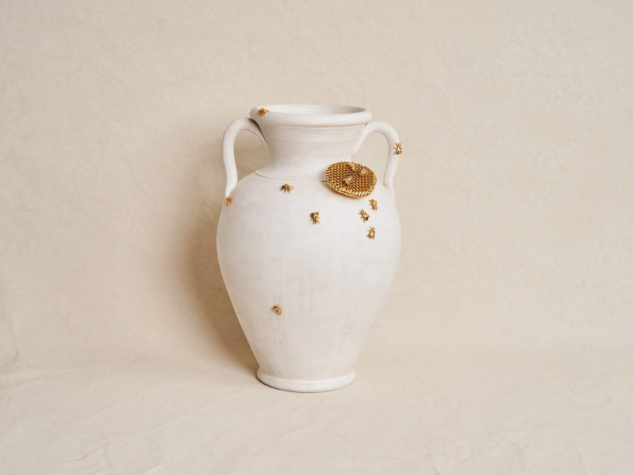 MARCANTONIO DE RERUM NATURA BEES VASE / 1 Ø8.2" x H21"