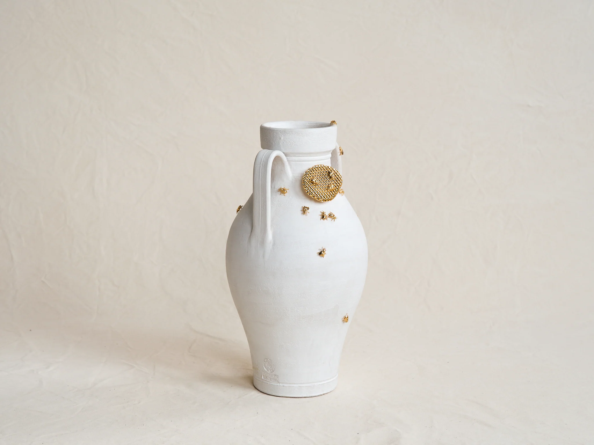 MARCANTONIO DE RERUM NATURA BEES VASE / 2 Ø10.5" x H20.2" - Image 2