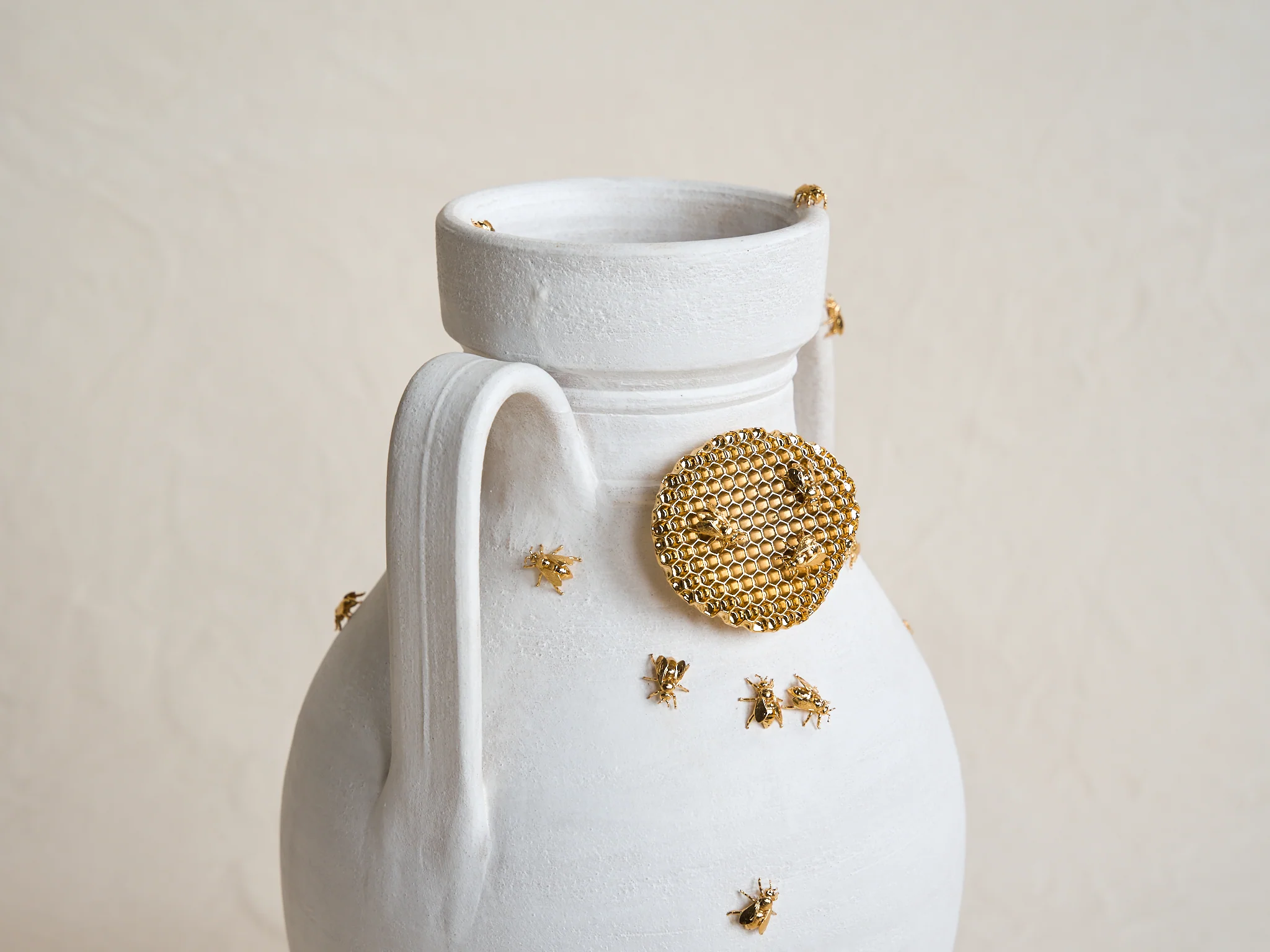 MARCANTONIO DE RERUM NATURA BEES VASE / 2 Ø10.5" x H20.2" - Image 3