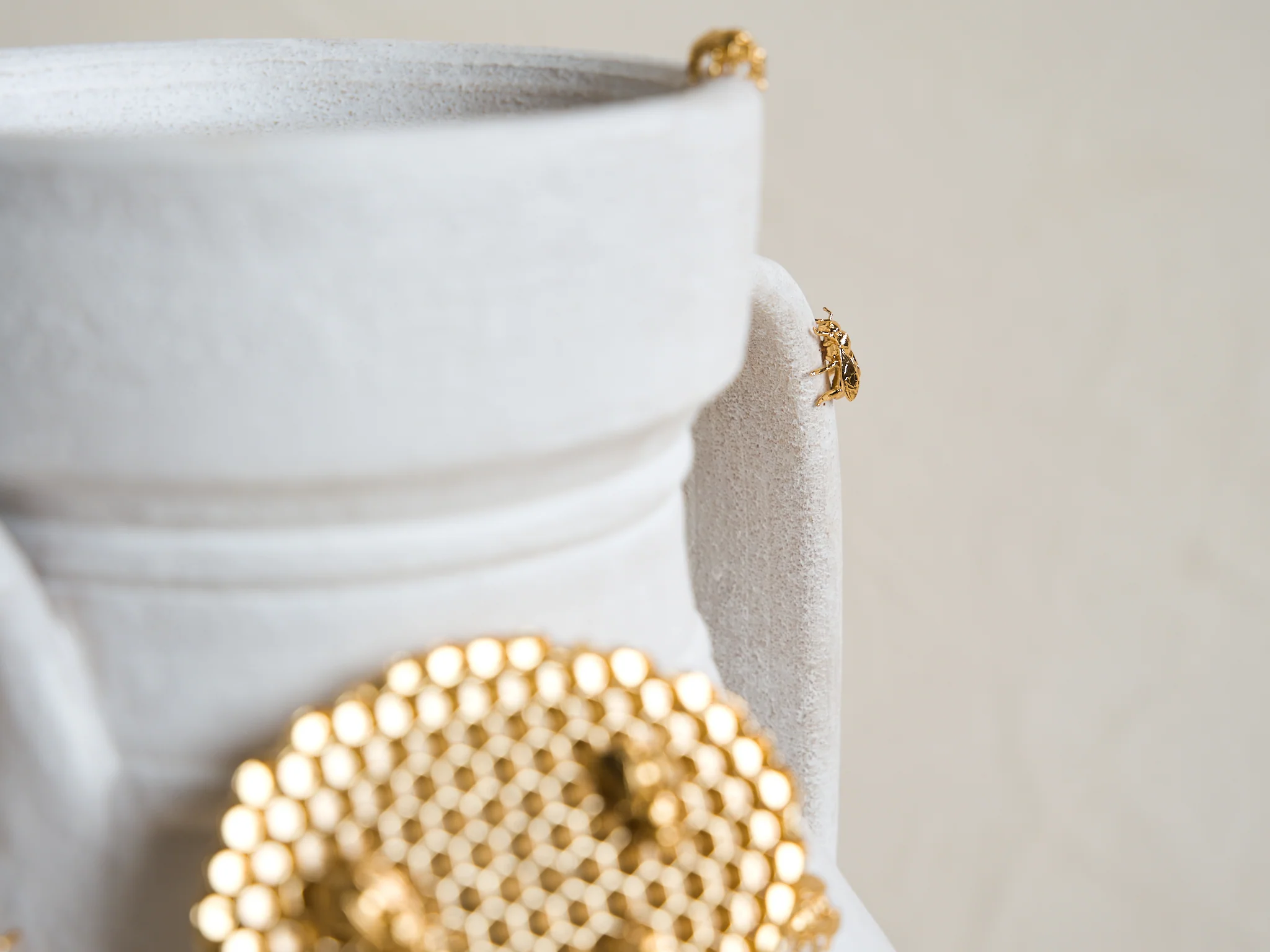 MARCANTONIO DE RERUM NATURA BEES VASE / 2 Ø10.5" x H20.2" - Image 6