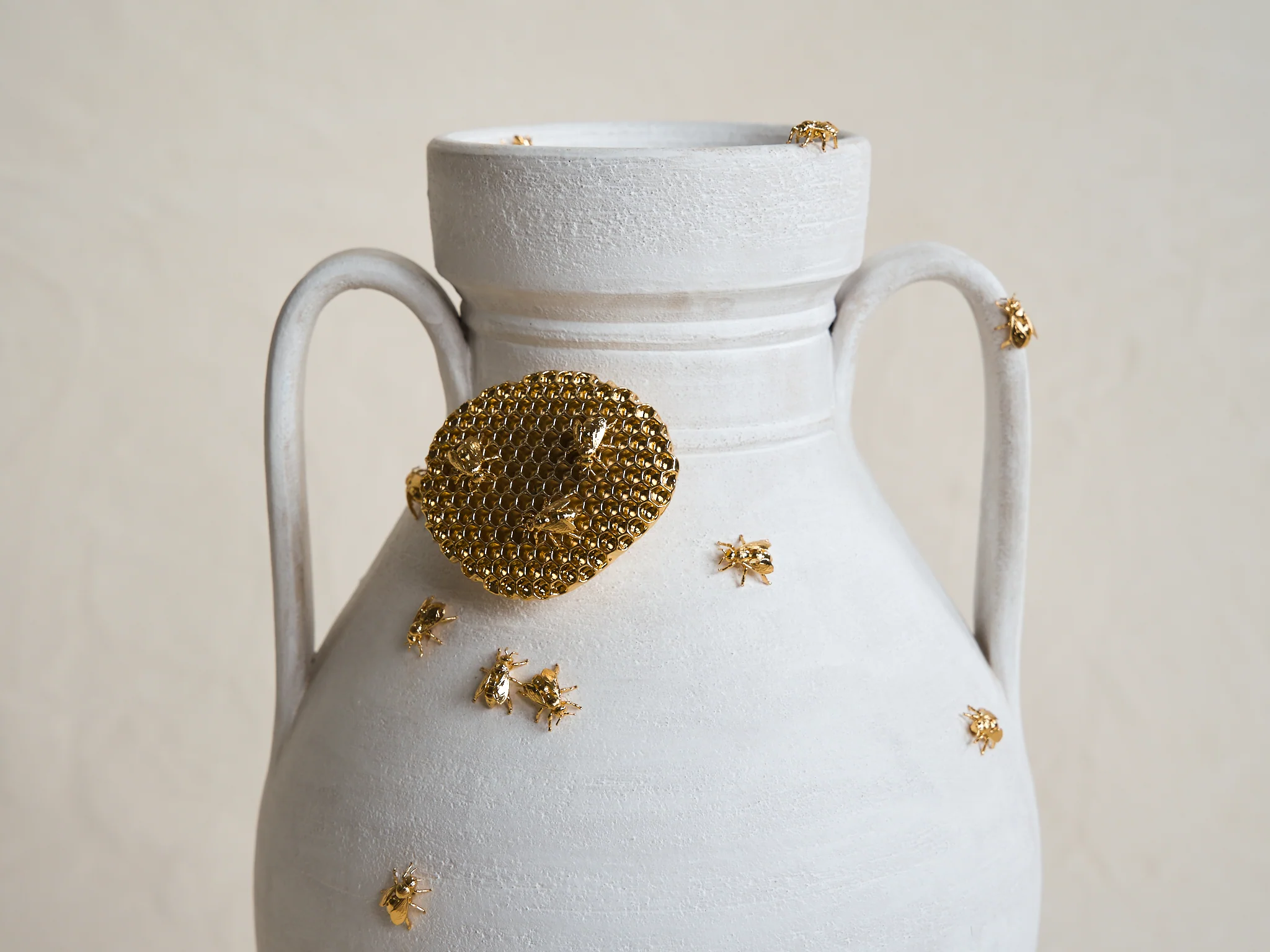 MARCANTONIO DE RERUM NATURA BEES VASE / 2 Ø10.5" x H20.2" - Image 7