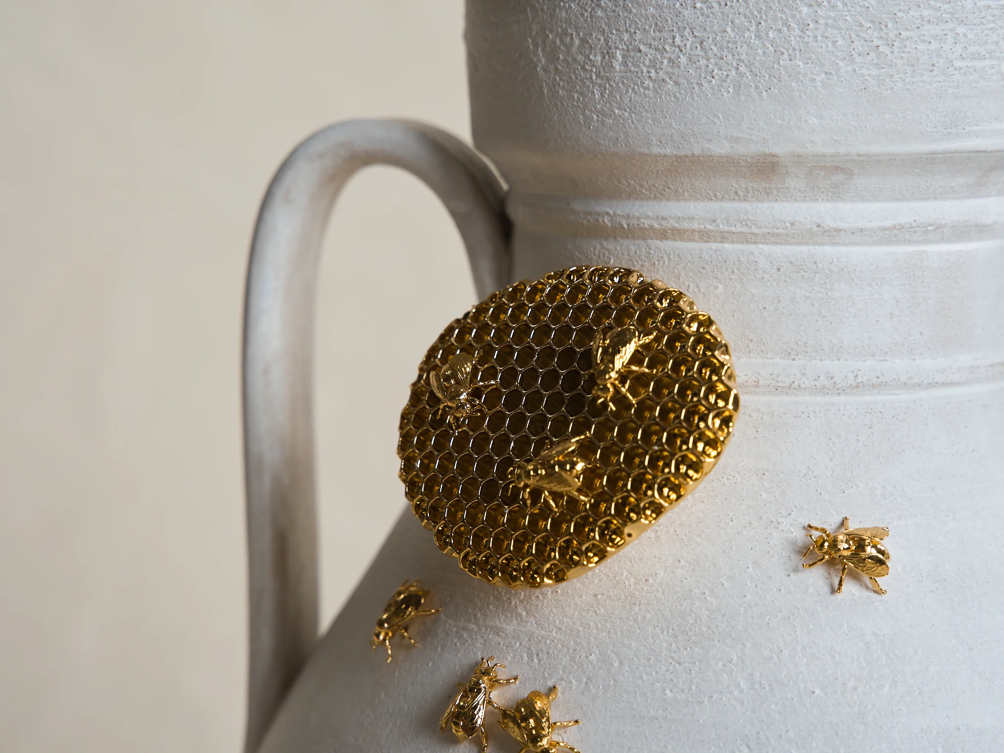 MARCANTONIO DE RERUM NATURA BEES VASE / 2 Ø10.5" x H20.2" - Image 8