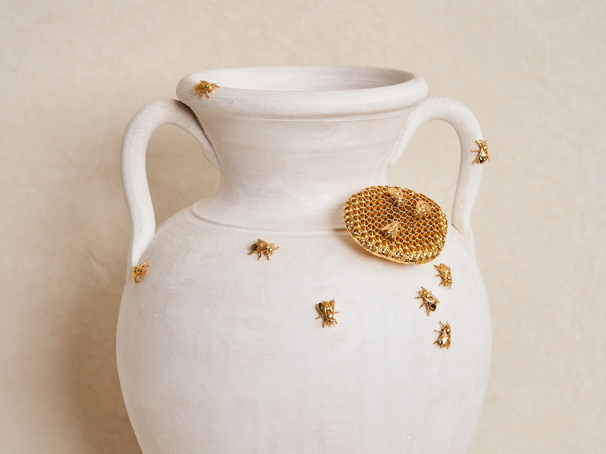 MARCANTONIO DE RERUM NATURA BEES VASE / 1 Ø8.2" x H21" - Image 7