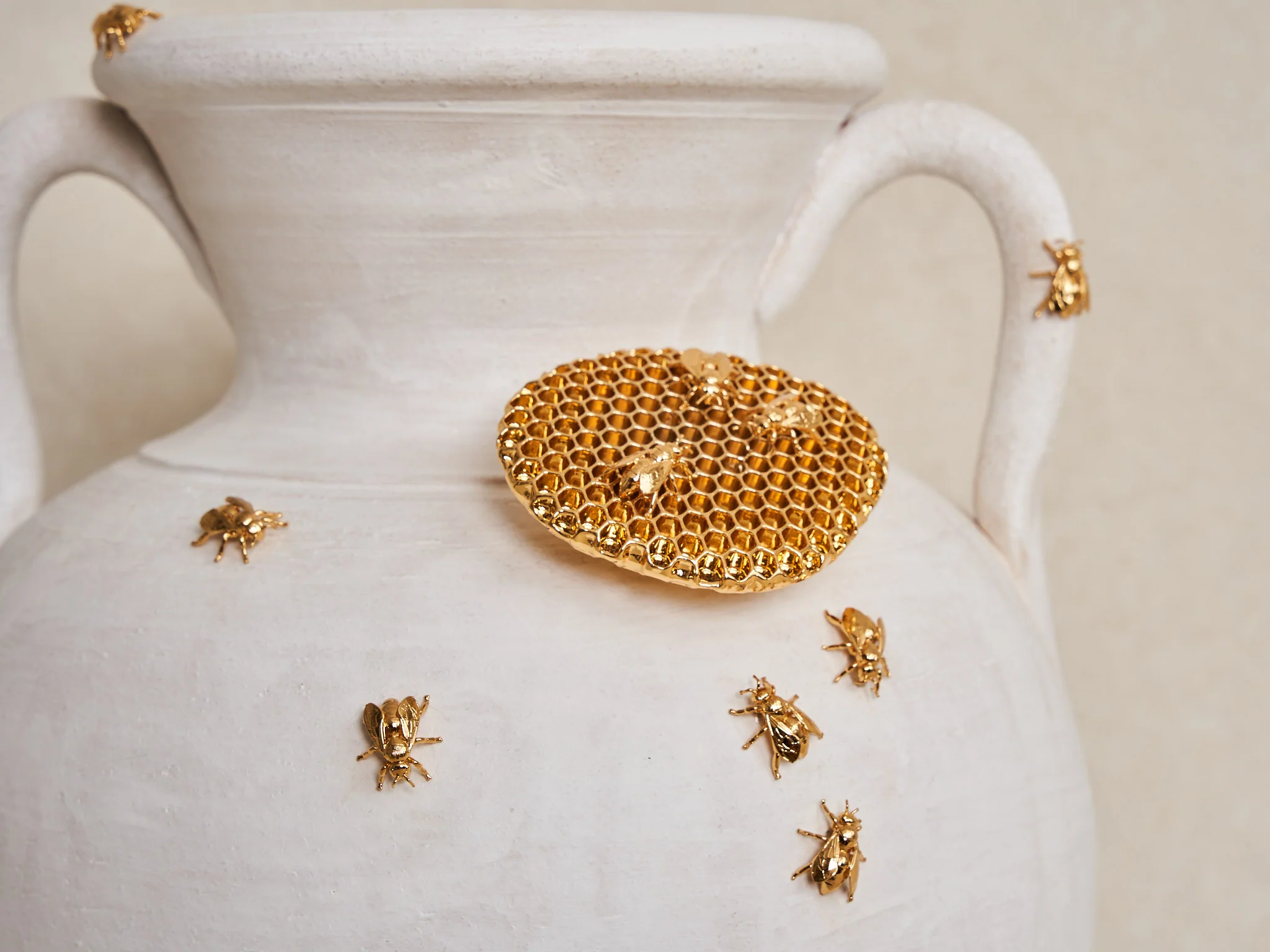 MARCANTONIO DE RERUM NATURA BEES VASE / 1 Ø8.2" x H21" - Image 8