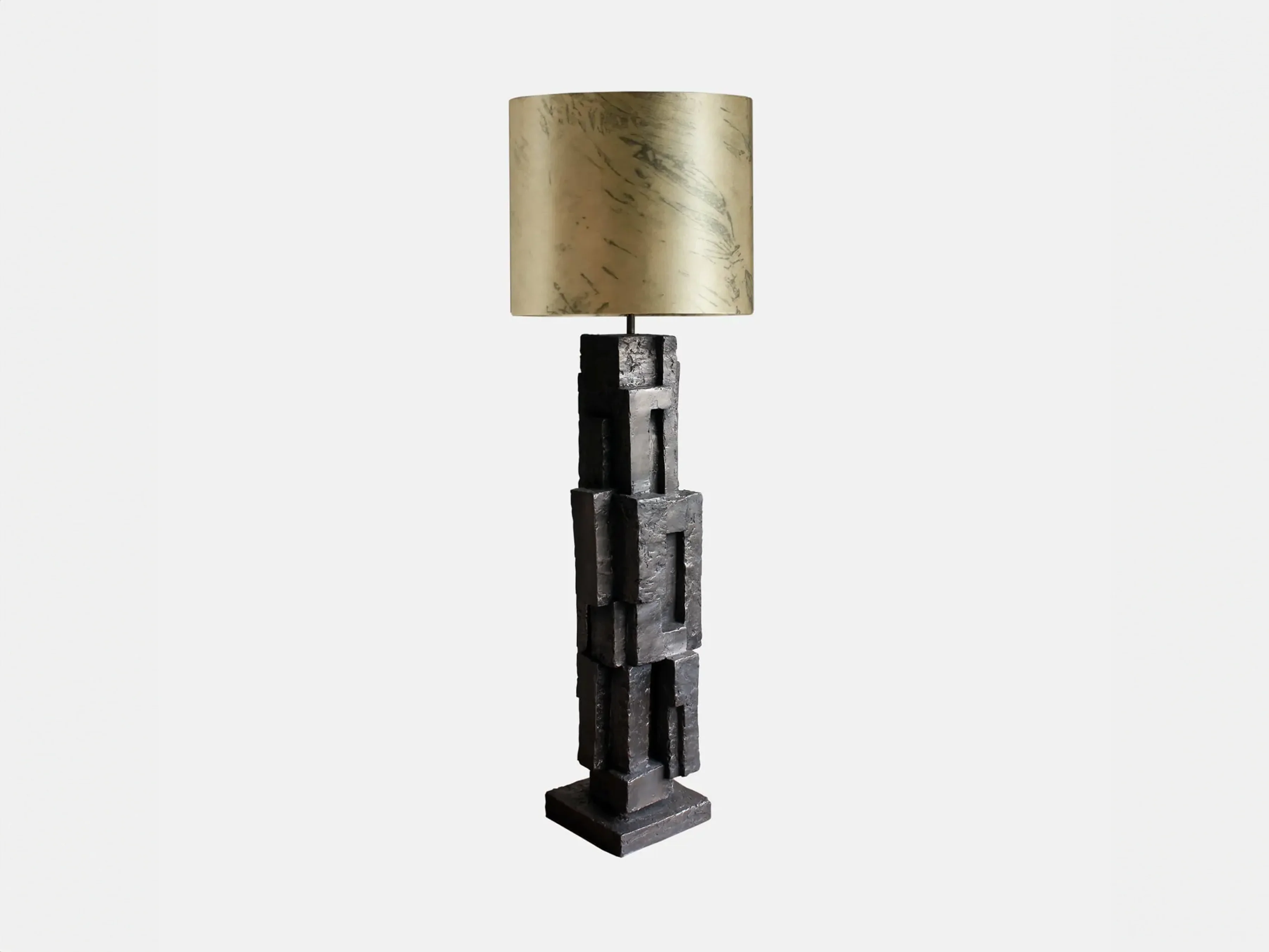 MARTIN HUXFORD TOTEM BRONZE LAMP W8" x D8" x H35.5" - Image 2