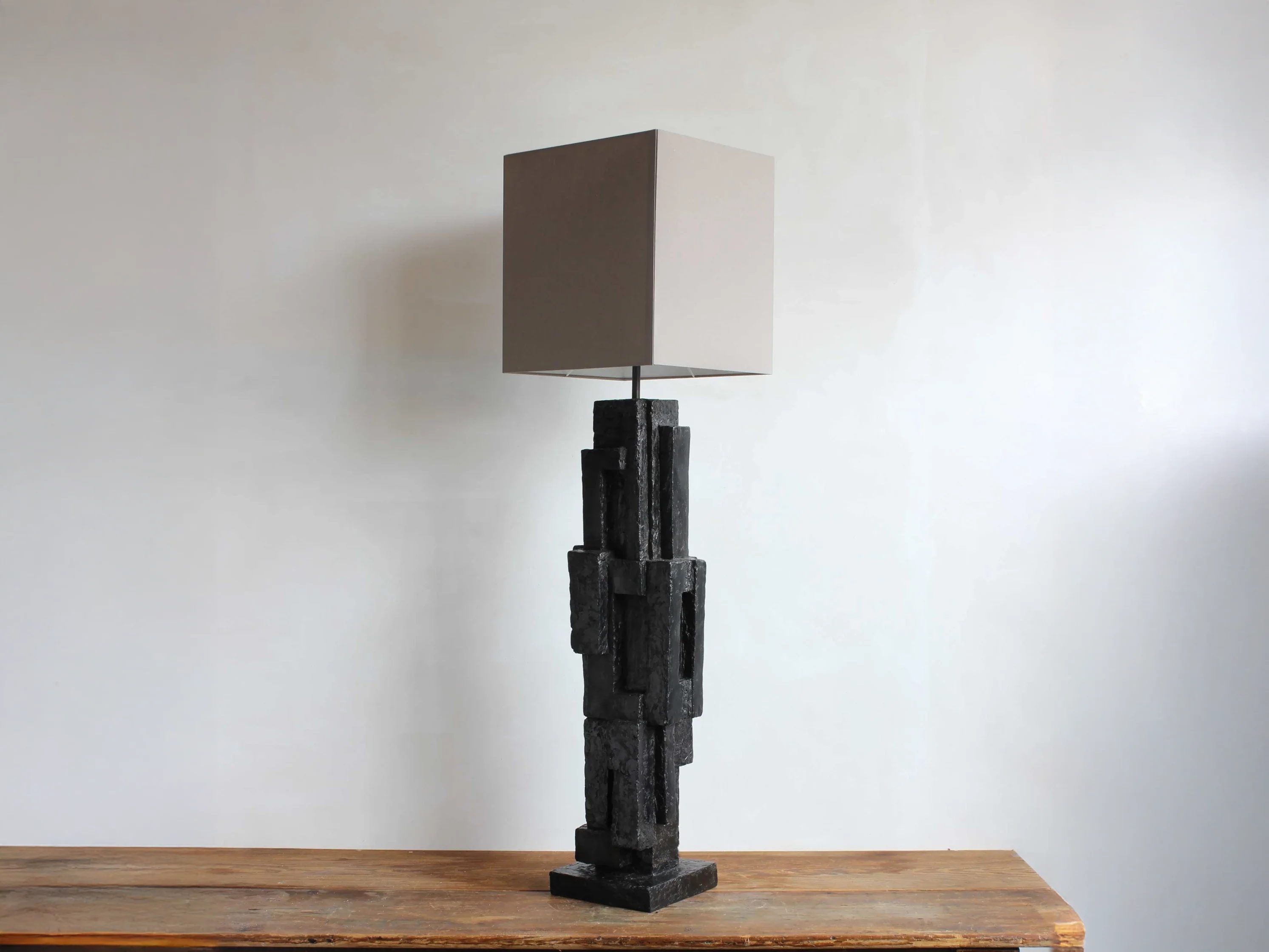 MARTIN HUXFORD TOTEM BRONZE TABLE LAMP / H47" x W8" x D8" - Image 2
