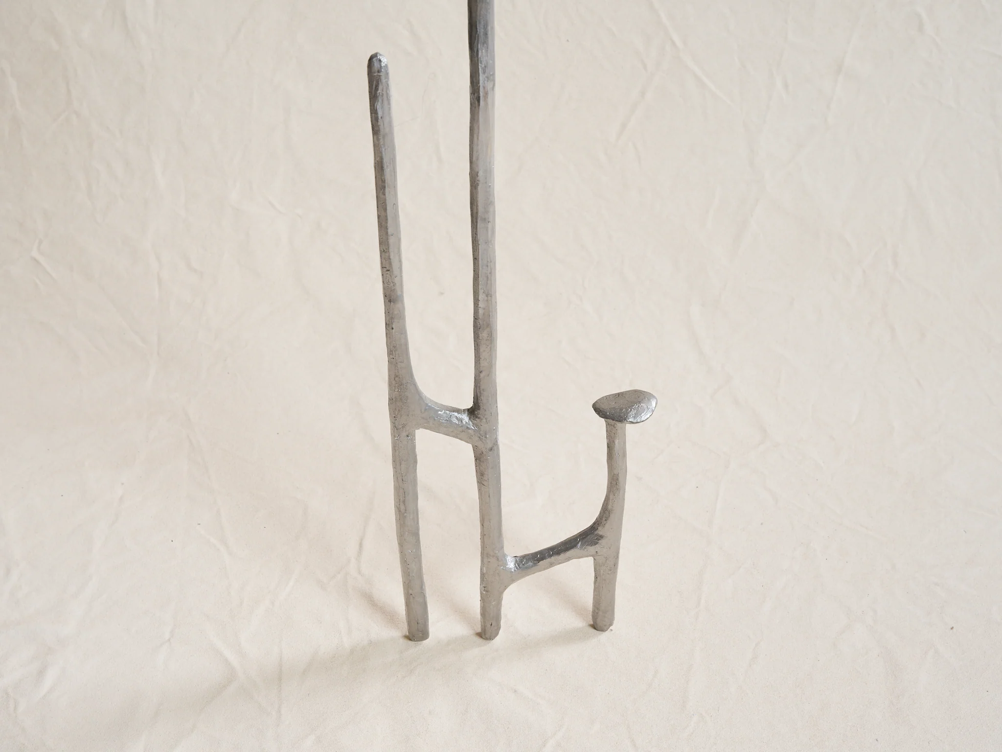 MARY BRŌGGER LEANING CANDLESTICK / ALUMINUM H72" x W8.5" x D5.5" - Image 3