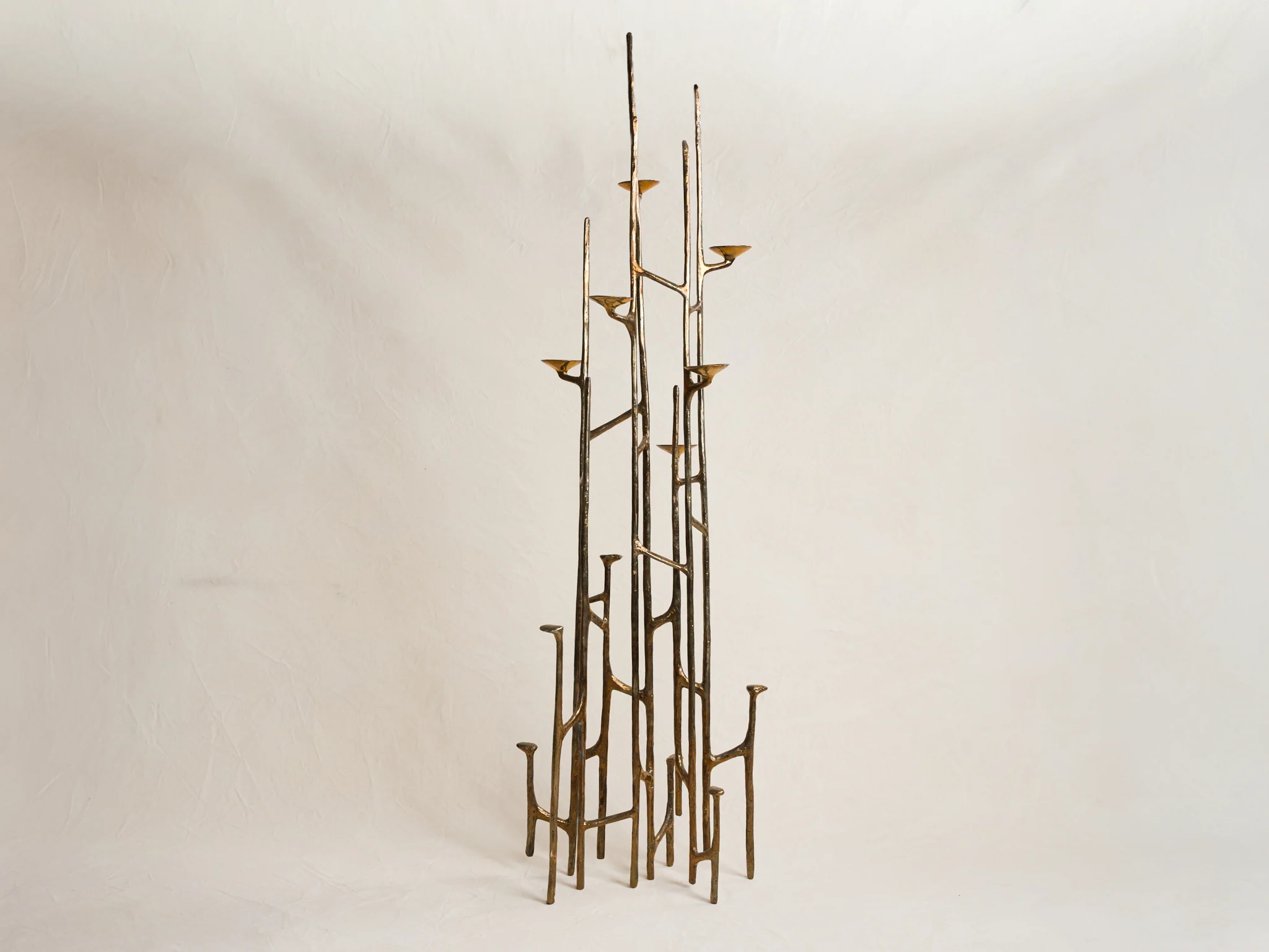 MARY BRÅGGER STANDING CANDLE HOLDER / BRONZE