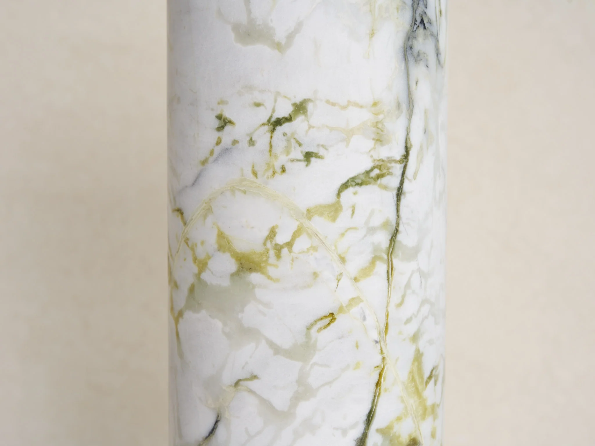 MATTHEW FISHER BARREL VESSEL 17 / LINGE VERT Ø5.7" x H18.9" - Image 3