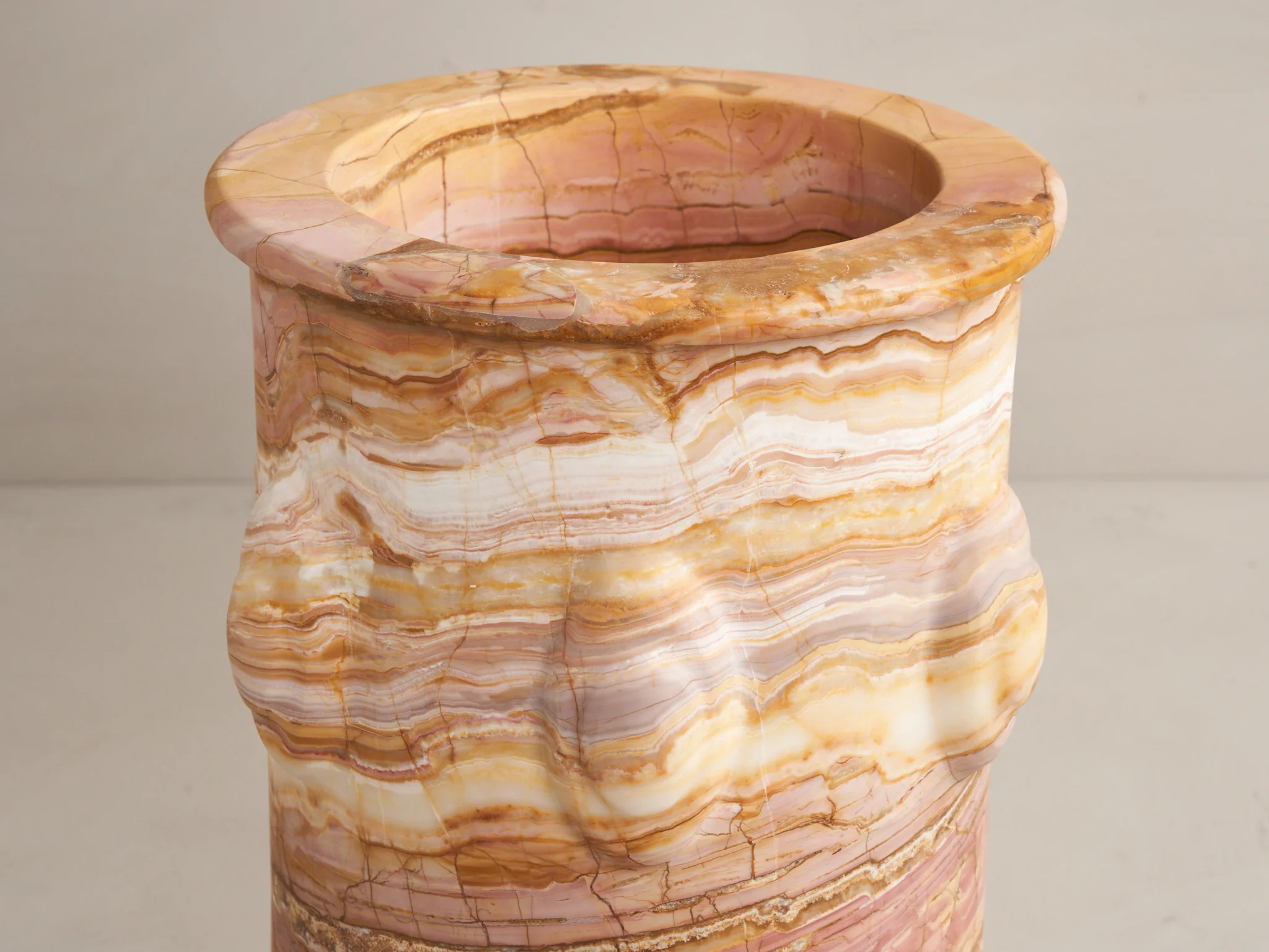 MATTHEW FISHER VESSEL 16 / RAINBOW ONYX Ø8.5" x H14.2" - Image 2