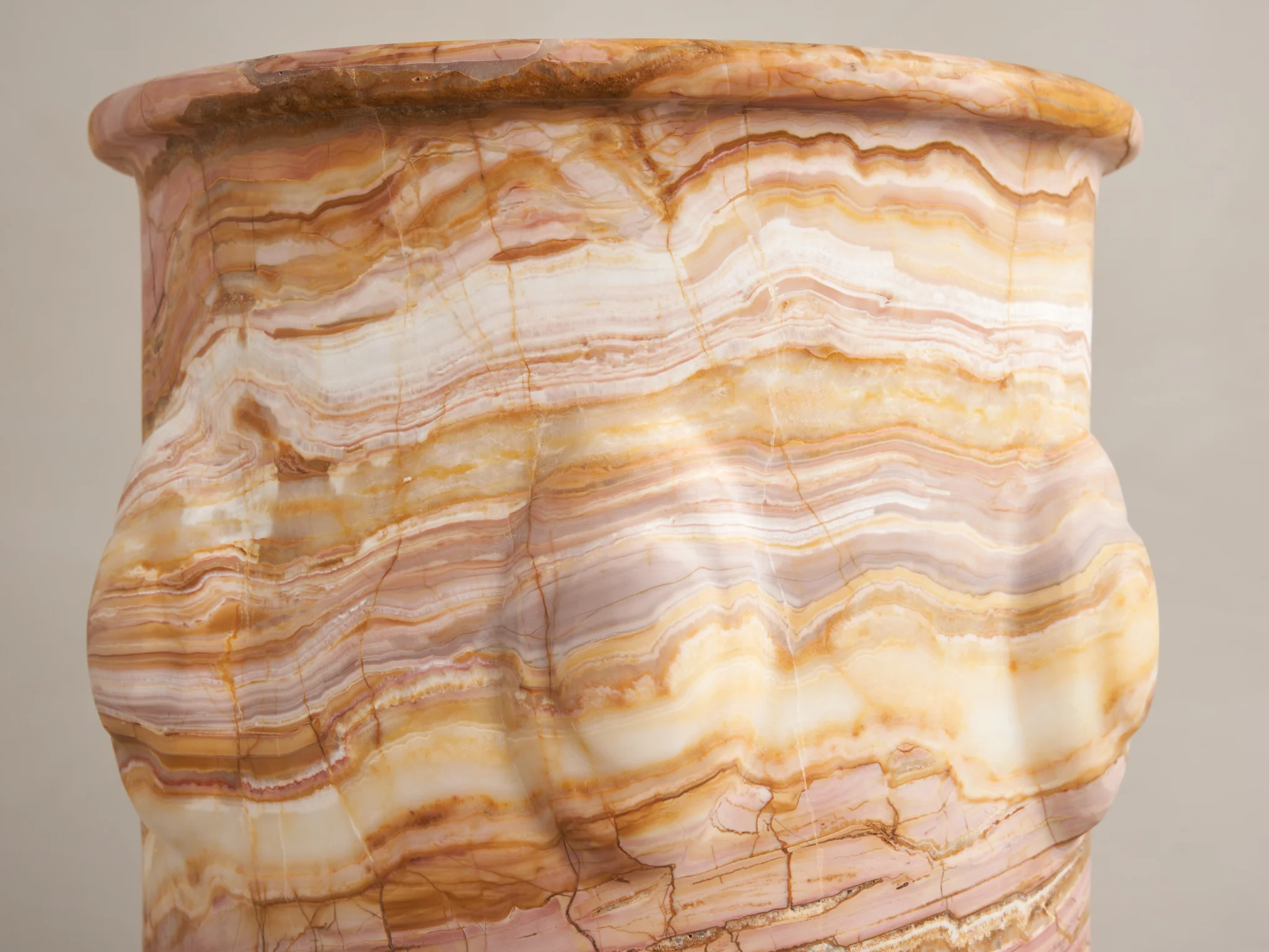 MATTHEW FISHER VESSEL 16 / RAINBOW ONYX Ø8.5" x H14.2" - Image 3