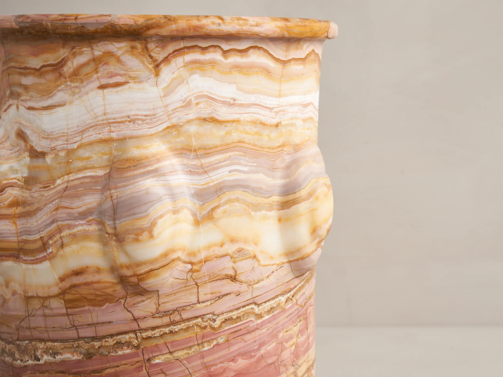 MATTHEW FISHER VESSEL 16 / RAINBOW ONYX Ø8.5" x H14.2" - Image 4