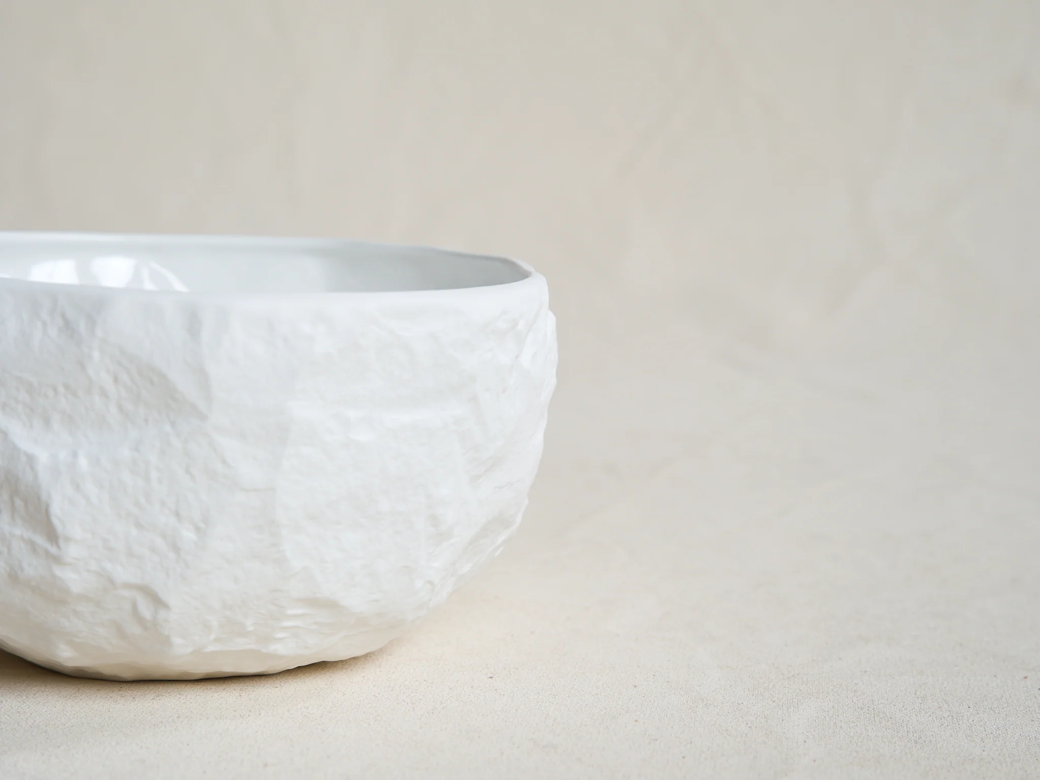 1882 Ltd MAX LAMB CROCKERY LARGE DEEP BOWL / WHITE Ø7.25"x H4" - Image 2