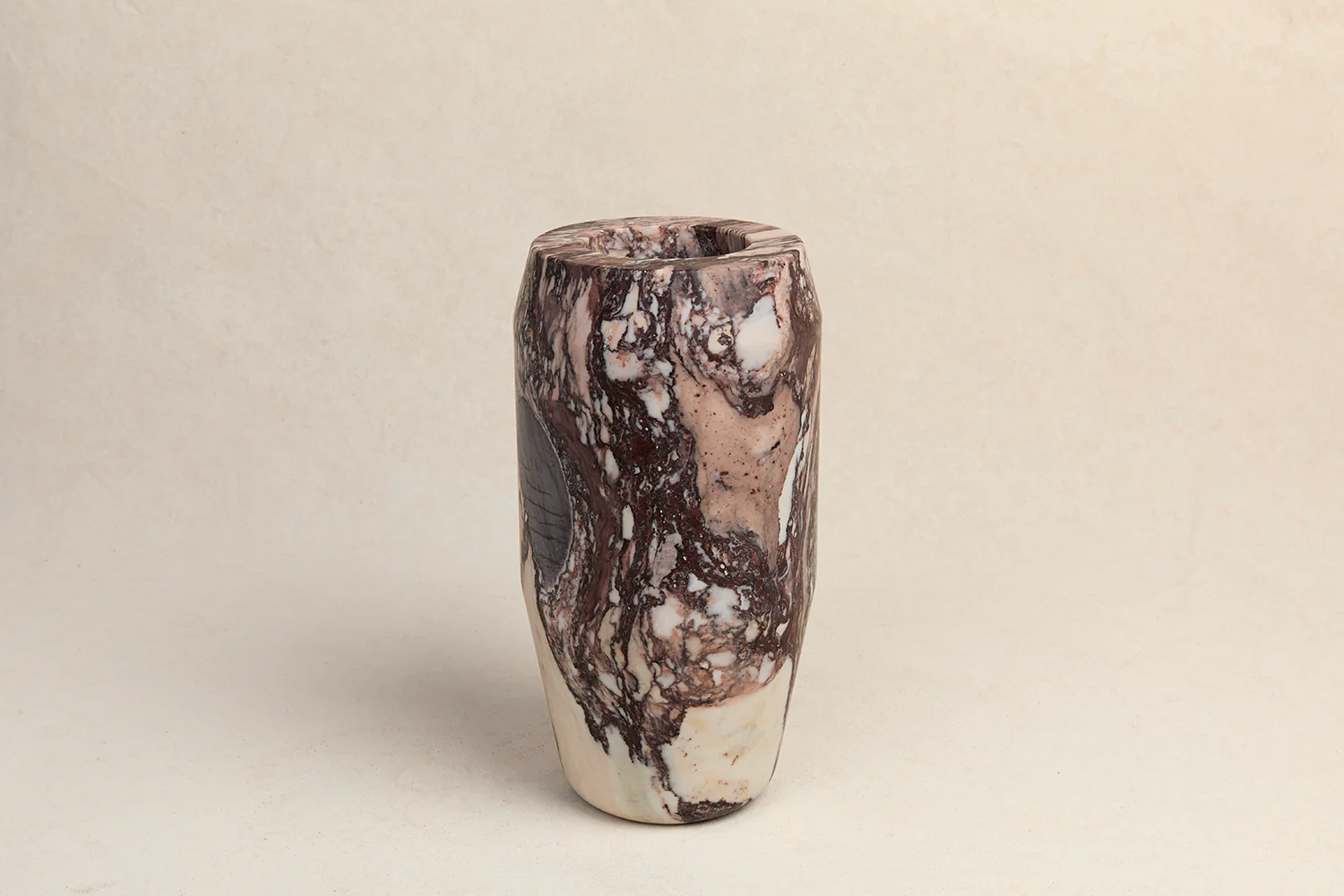 MICHAËL VERHEYDEN AMFORA VASE SMALL / CALACATTA VIOLA H13" x Ø6.5"