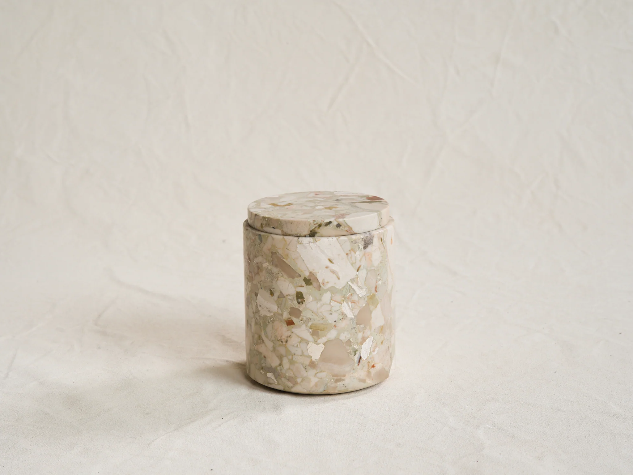 MICHAEL VERHEYDEN LARGE CONTAINER / BRECCIA ROMANA H6.5" x Ø6"