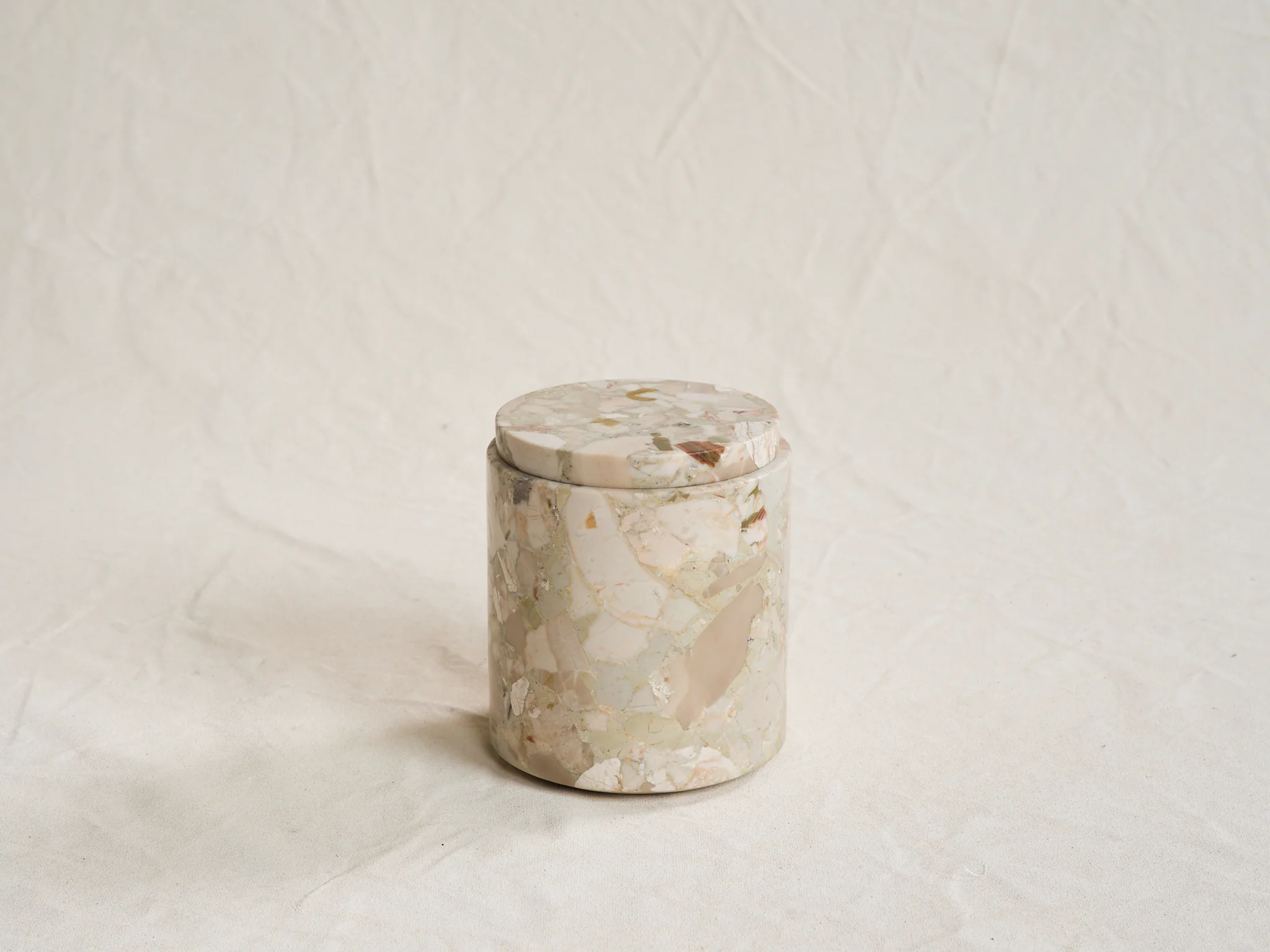 MICHAEL VERHEYDEN LARGE CONTAINER / BRECCIA ROMANA H6.5" x Ø6" - Image 2