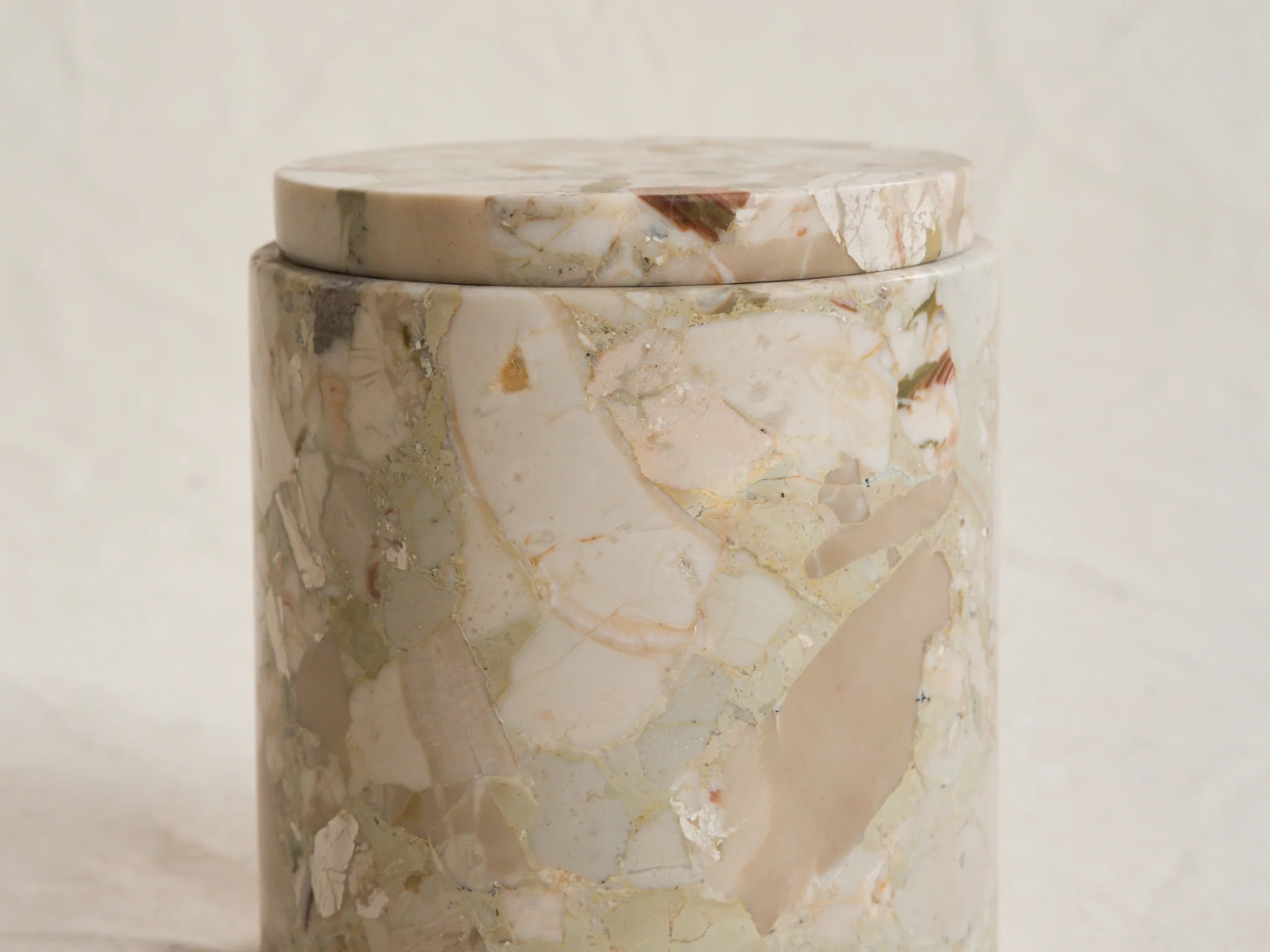MICHAEL VERHEYDEN LARGE CONTAINER / BRECCIA ROMANA H6.5" x Ø6" - Image 5