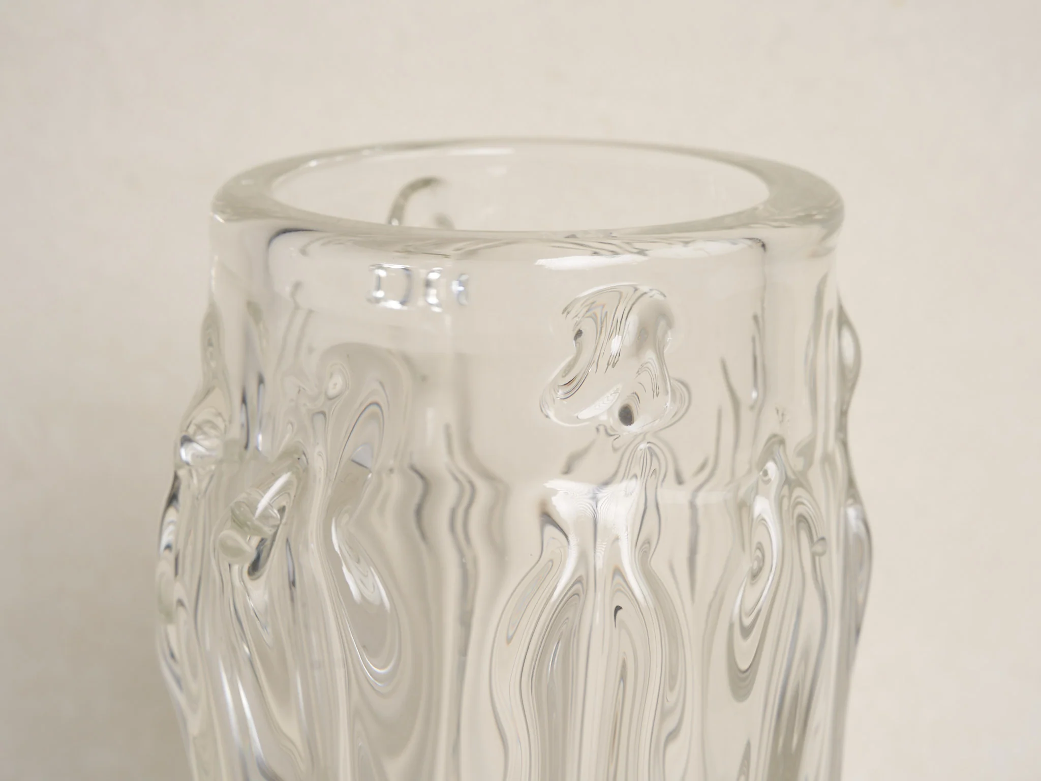 MICHAËL VERHEYDEN DRIPU MURANO GLASS VASE H13.7" x Ø7.8" - Image 2