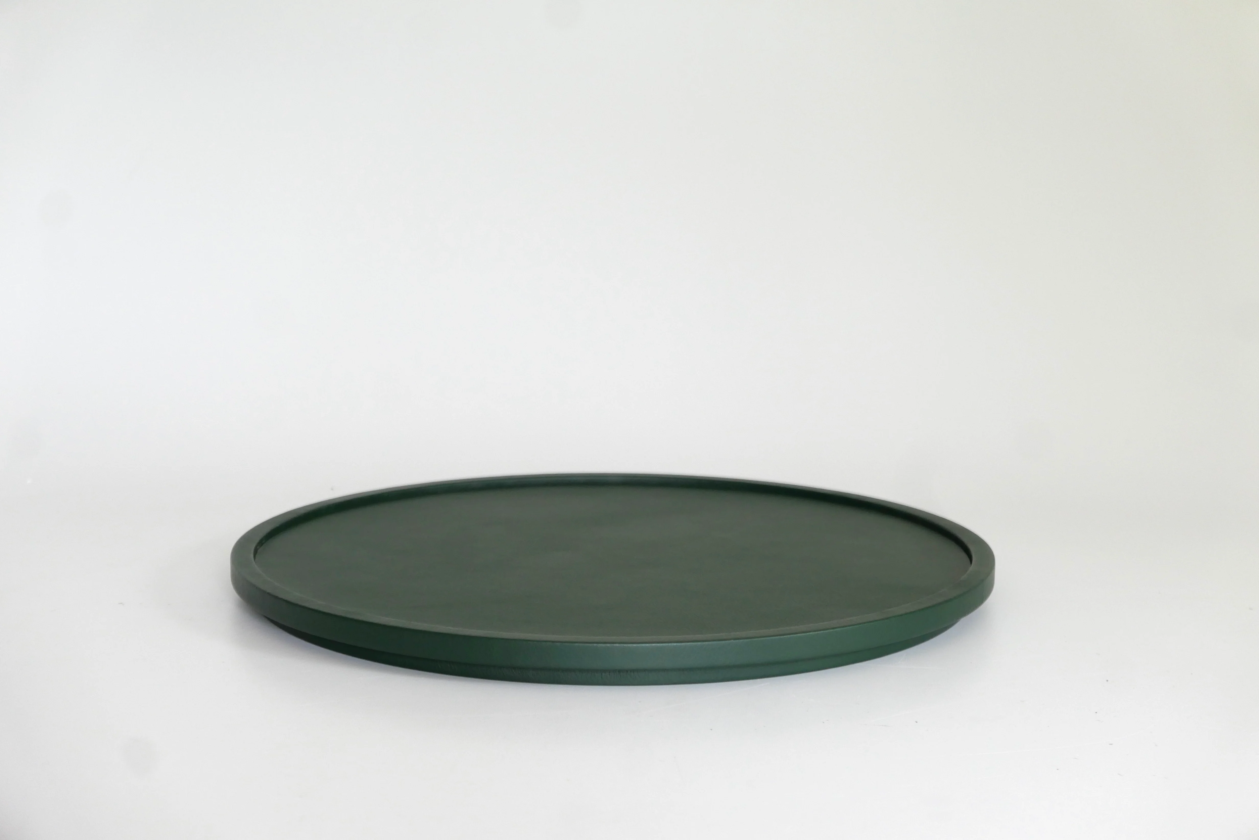 MICHAËL VERHEYDEN RONDO LEATHER TRAY / LARGE Ø19" x H1.2"