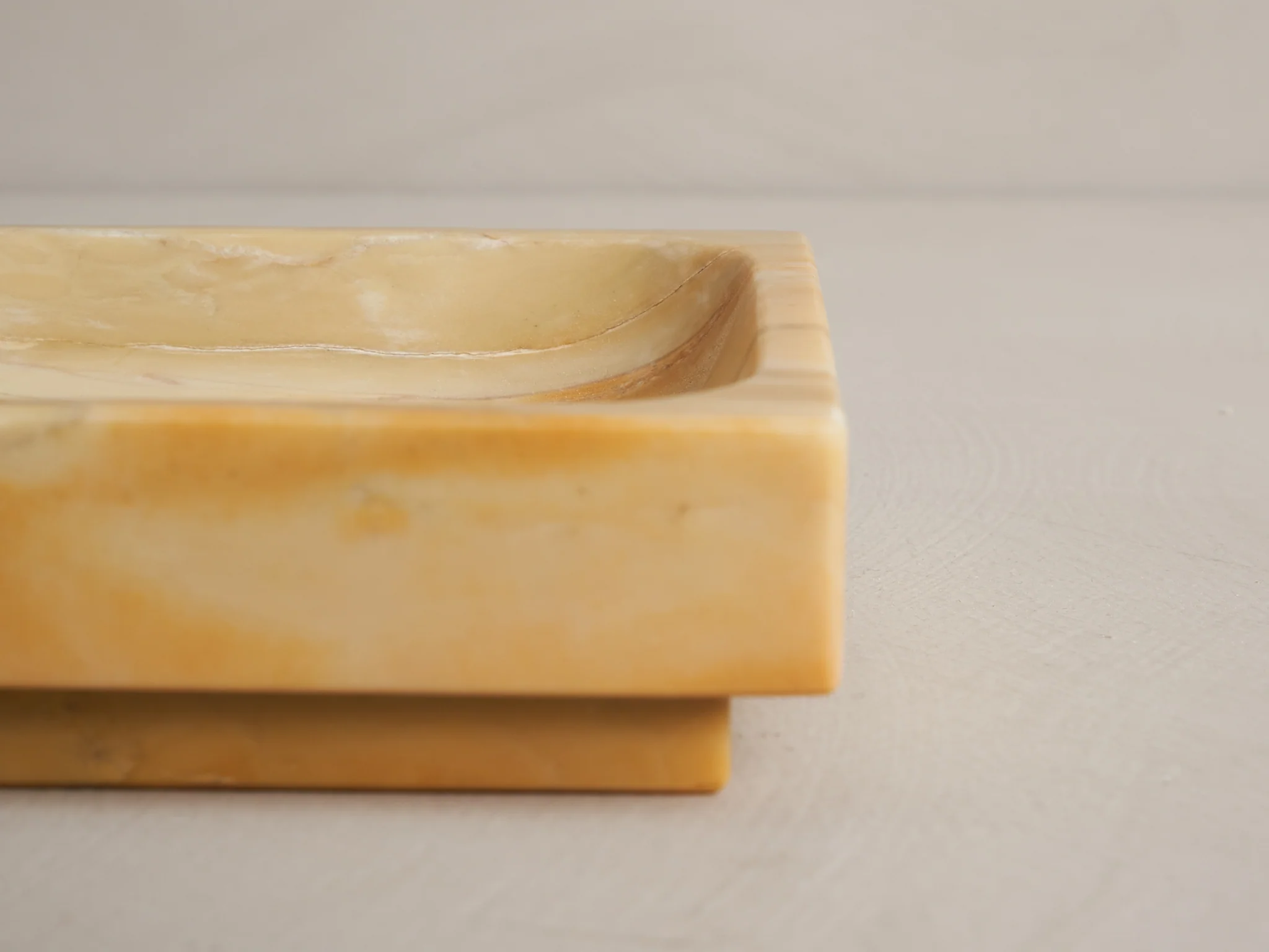 MICHAËL VERHEYDEN SQUARE TRAY SMALL / GIALLO SIENA L6” x W6" x H1.5” - Image 3