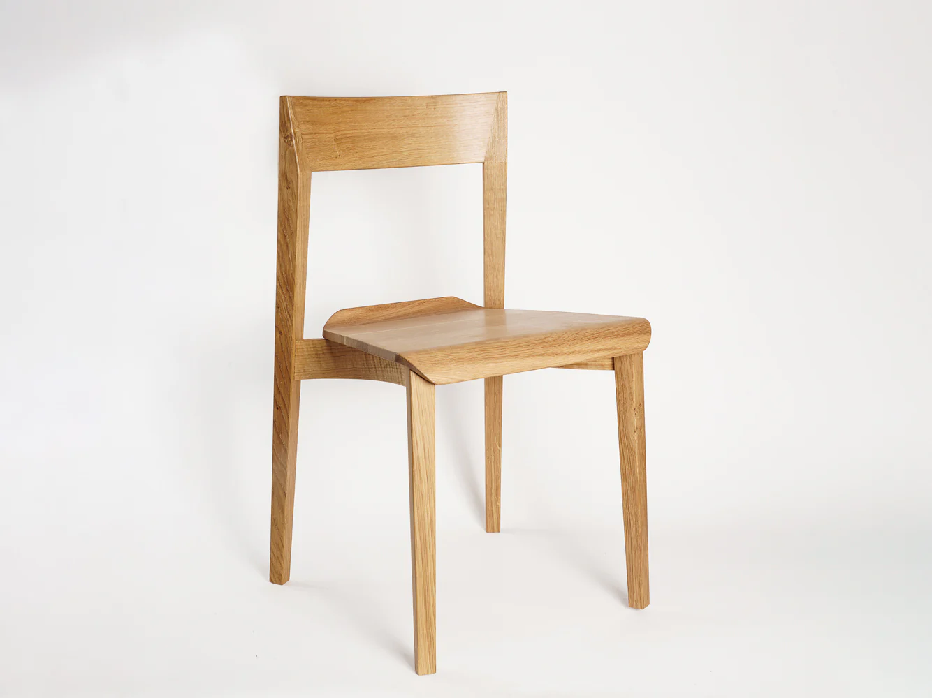 NON-STANDARD GEOMETER DINING CHAIR  D16" x W17.7" x H32" x SH18.5" - Image 4