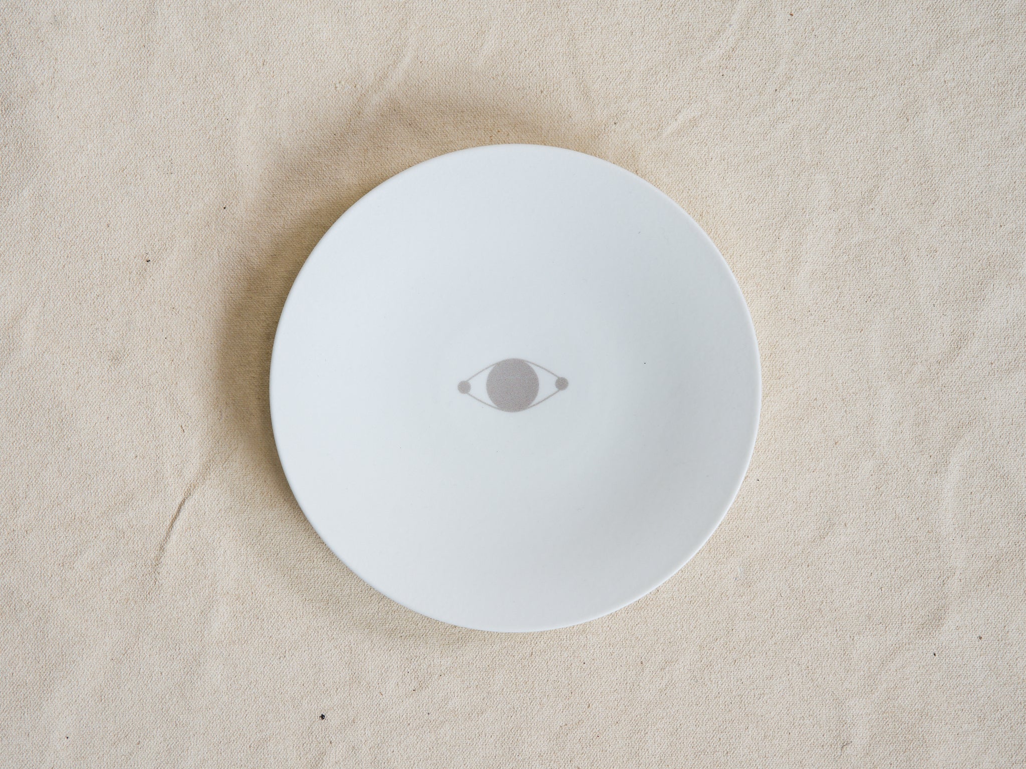 NORITAKE HOSHIKAGE COUPE B/B PLATE / WHITE MATTE Ă6.5"