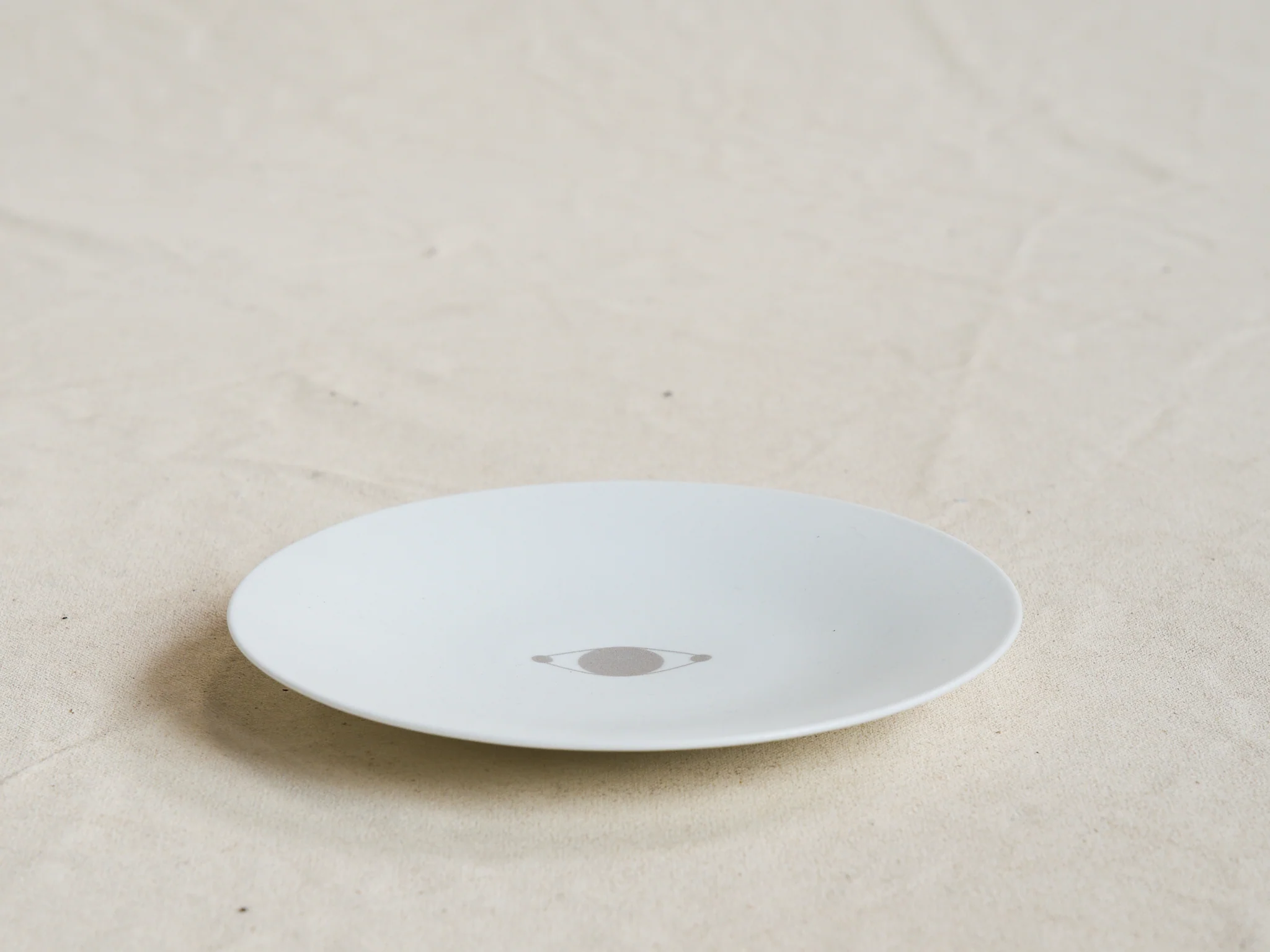 NORITAKE HOSHIKAGE COUPE B/B PLATE / WHITE MATTE Ă6.5" - Image 2
