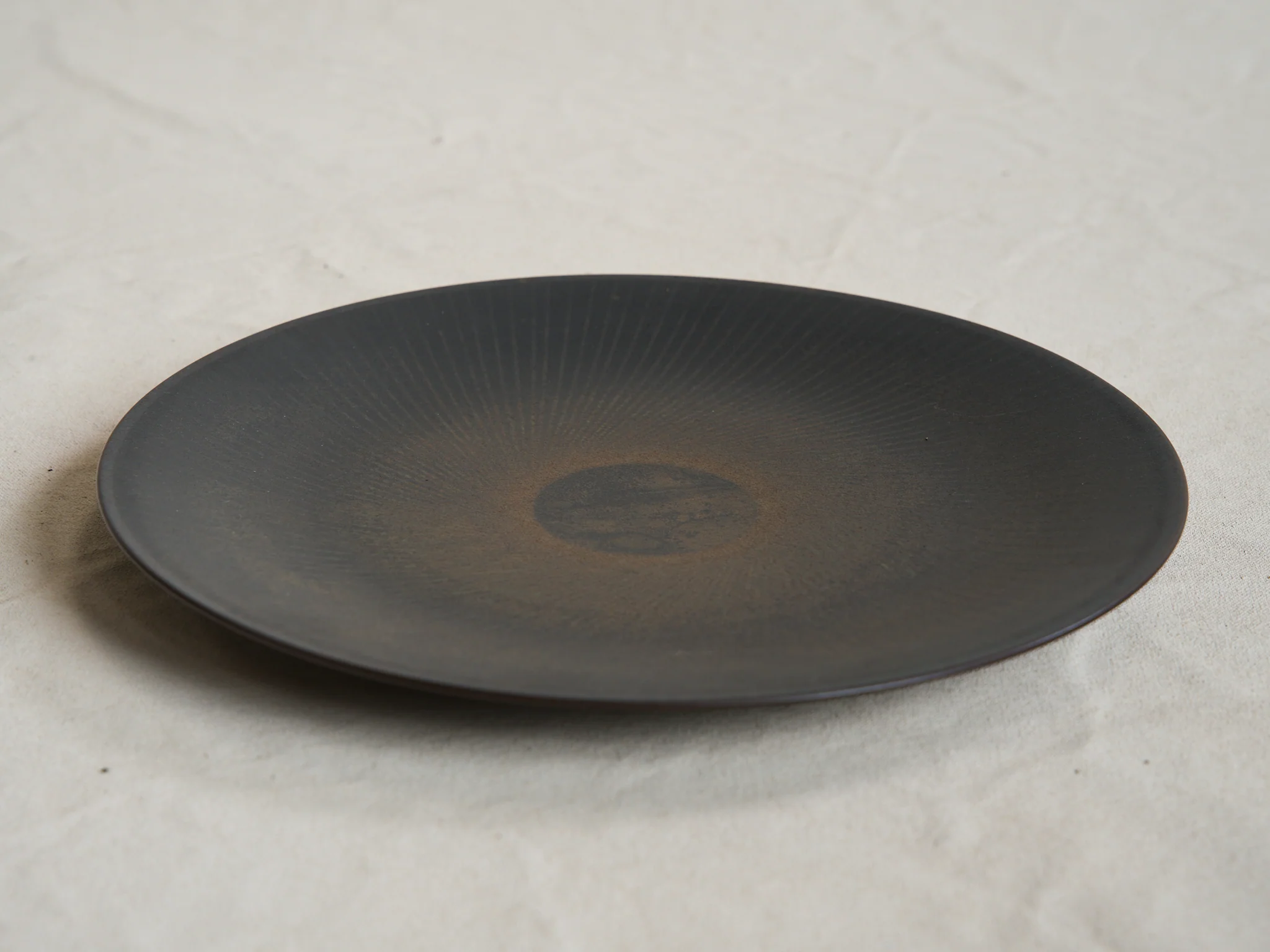 NORITAKE HOSHIKAGE COUPE DINNER PLATE / BROWN Ă11" - Image 2