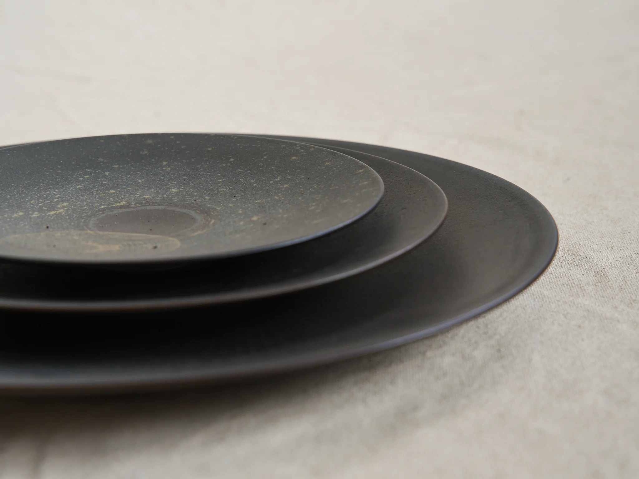 NORITAKE HOSHIKAGE COUPE DINNER PLATE / BROWN Ă11" - Image 3