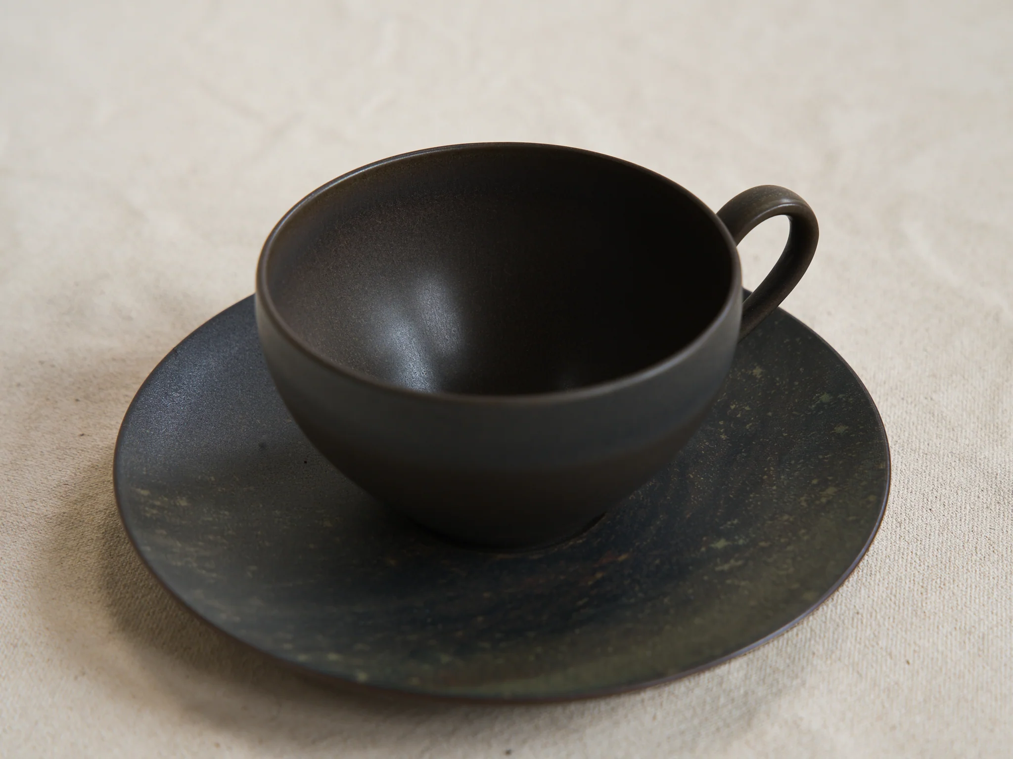 NORITAKE HOSHIKAGE TEACUP + SAUCER - Image 2