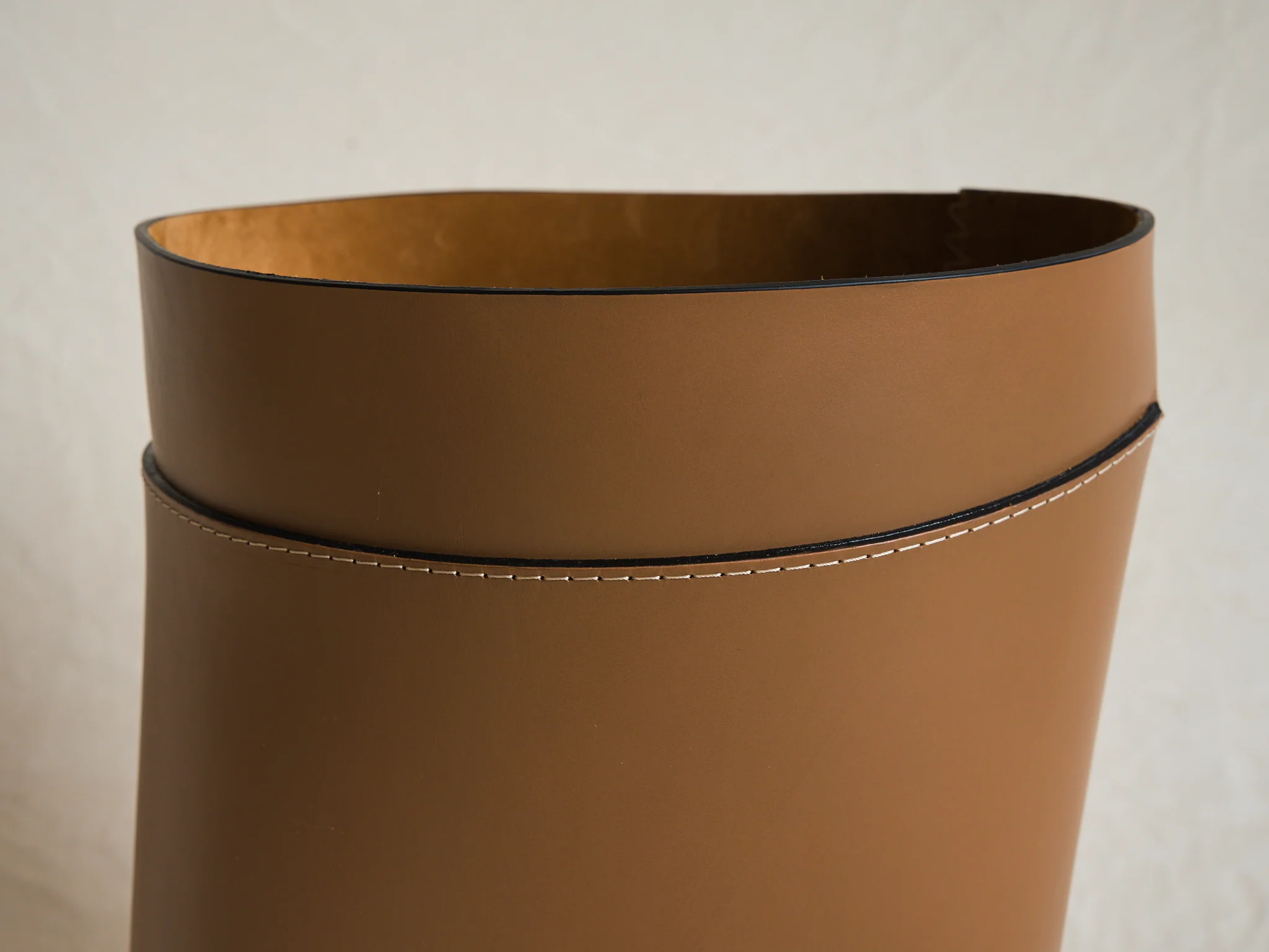 OSCAR MASCHERA ROBIN MEDIUM LEATHER BASKET / SOLE W12.2" x D12.2" x H14.6" - Image 3