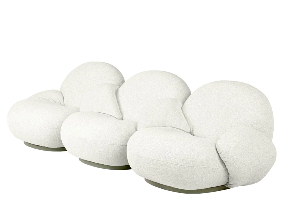 PACHA OUTDOOR THREE-SEATER SOFA W/ ARMREST W99.5" x D33.5" x H25.5" x SH14.5" - Image 2