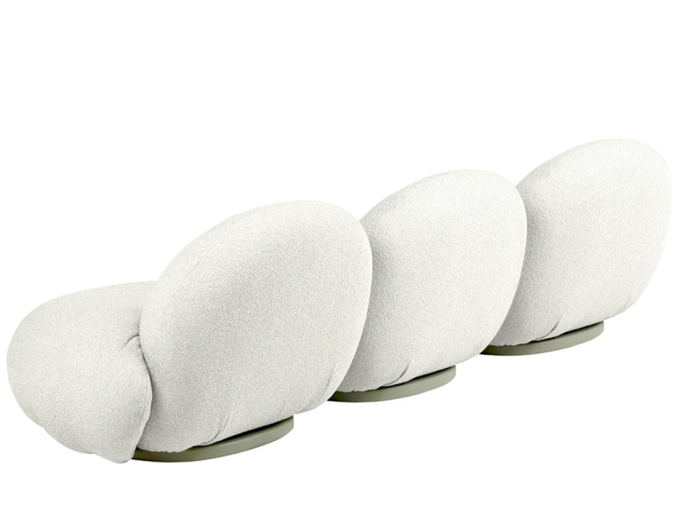 PACHA OUTDOOR THREE-SEATER SOFA W/ ARMREST W99.5" x D33.5" x H25.5" x SH14.5" - Image 3