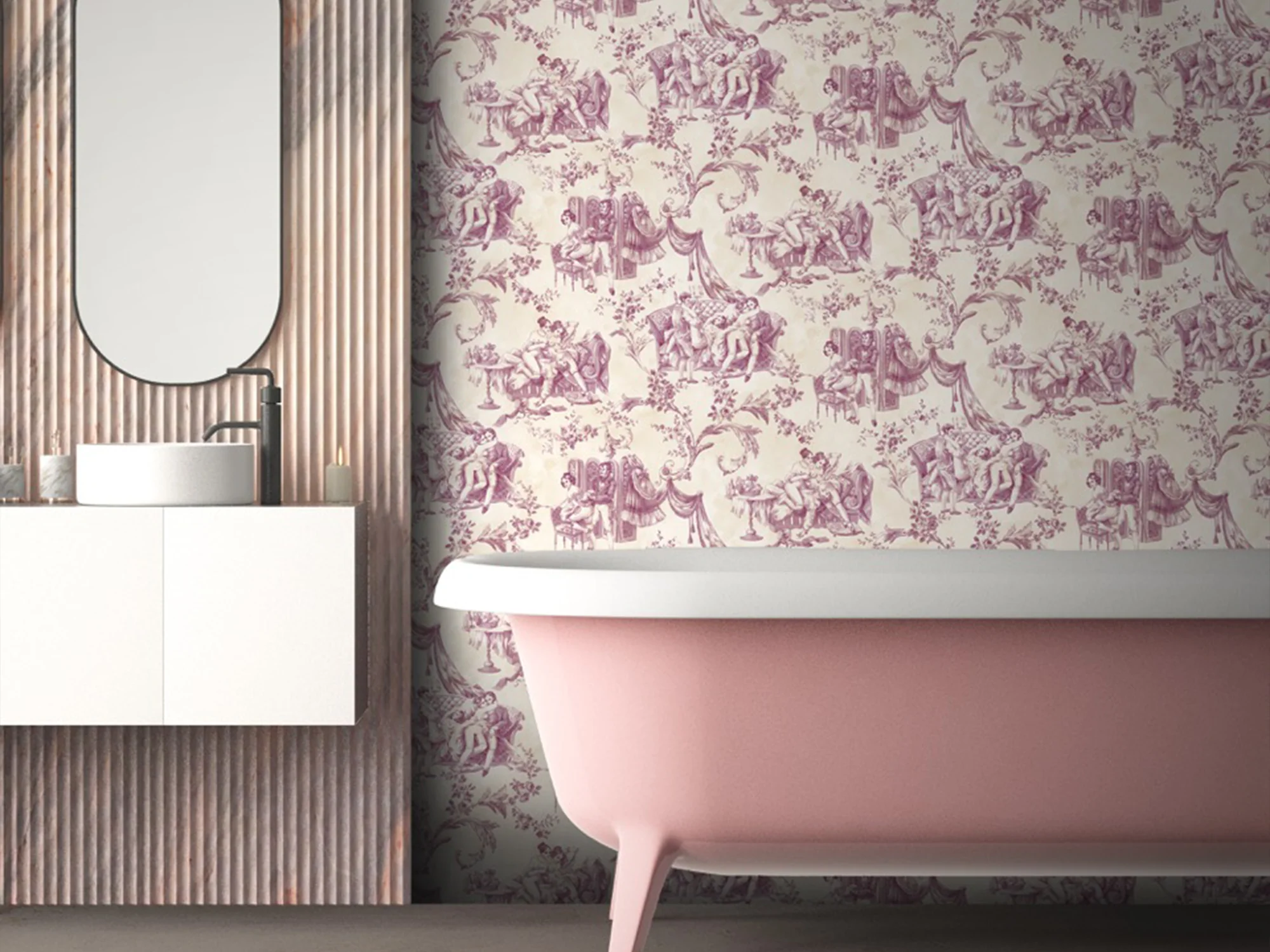 PASCALE RISBOURG EROTIC TOILE DE JOUY WALLPAPER - Image 5