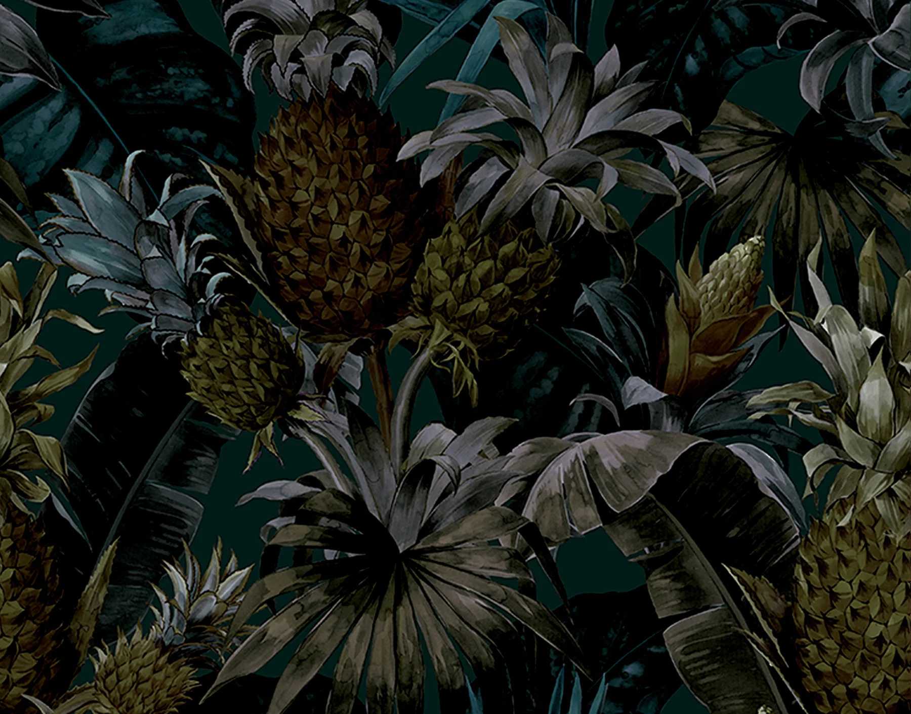 PASCALE RISBOURG TROPICAL PINEAPPLE WALLPAPER - Image 3