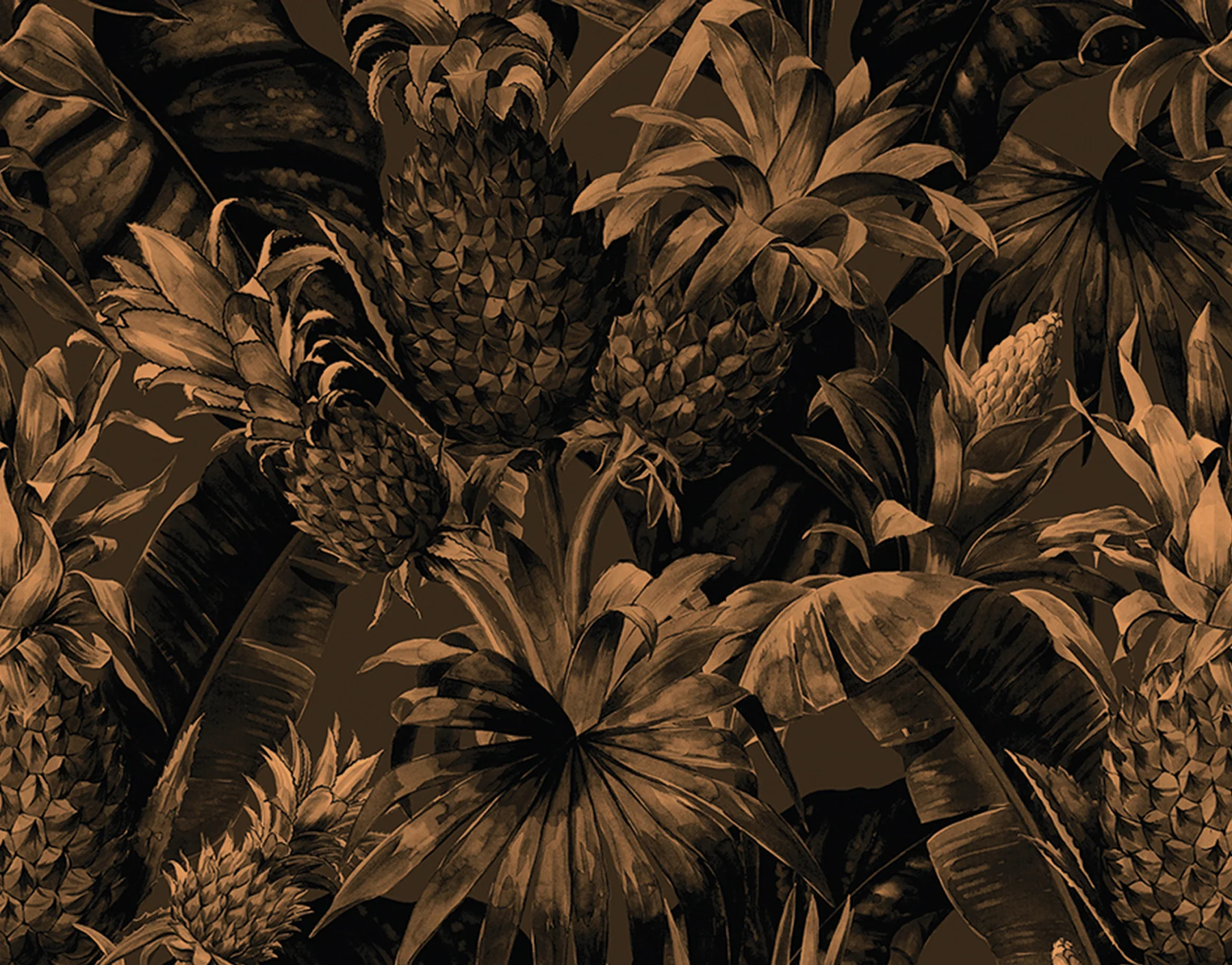 PASCALE RISBOURG TROPICAL PINEAPPLE WALLPAPER - Image 4