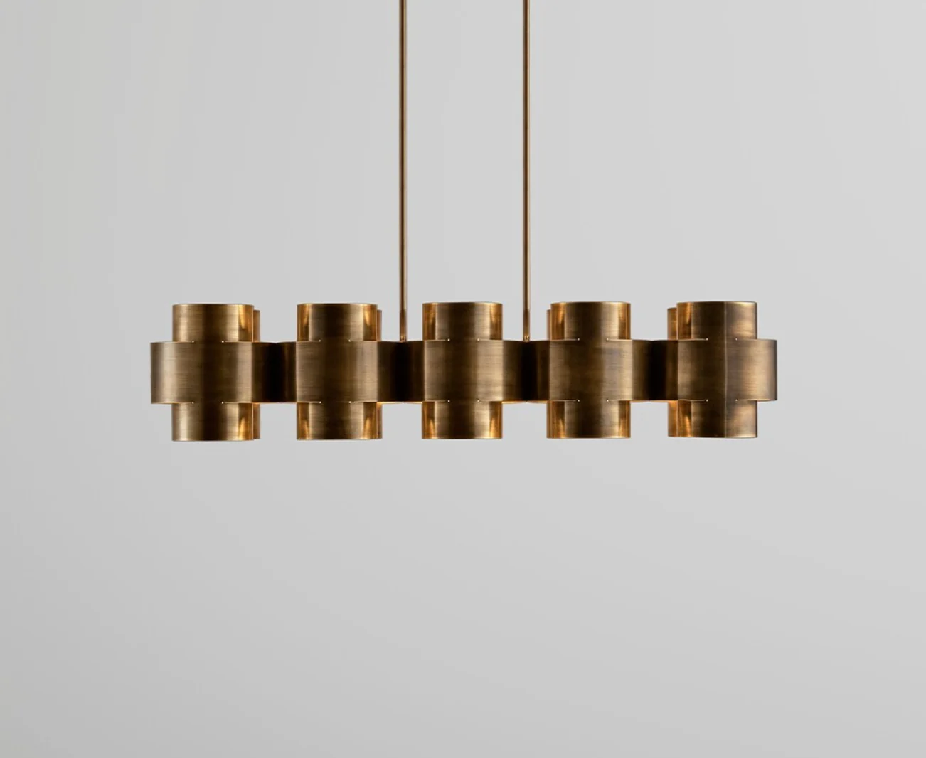 PAUL MATTER PLUS TEN CHANDELIER W47.25" x H10" x D13"
