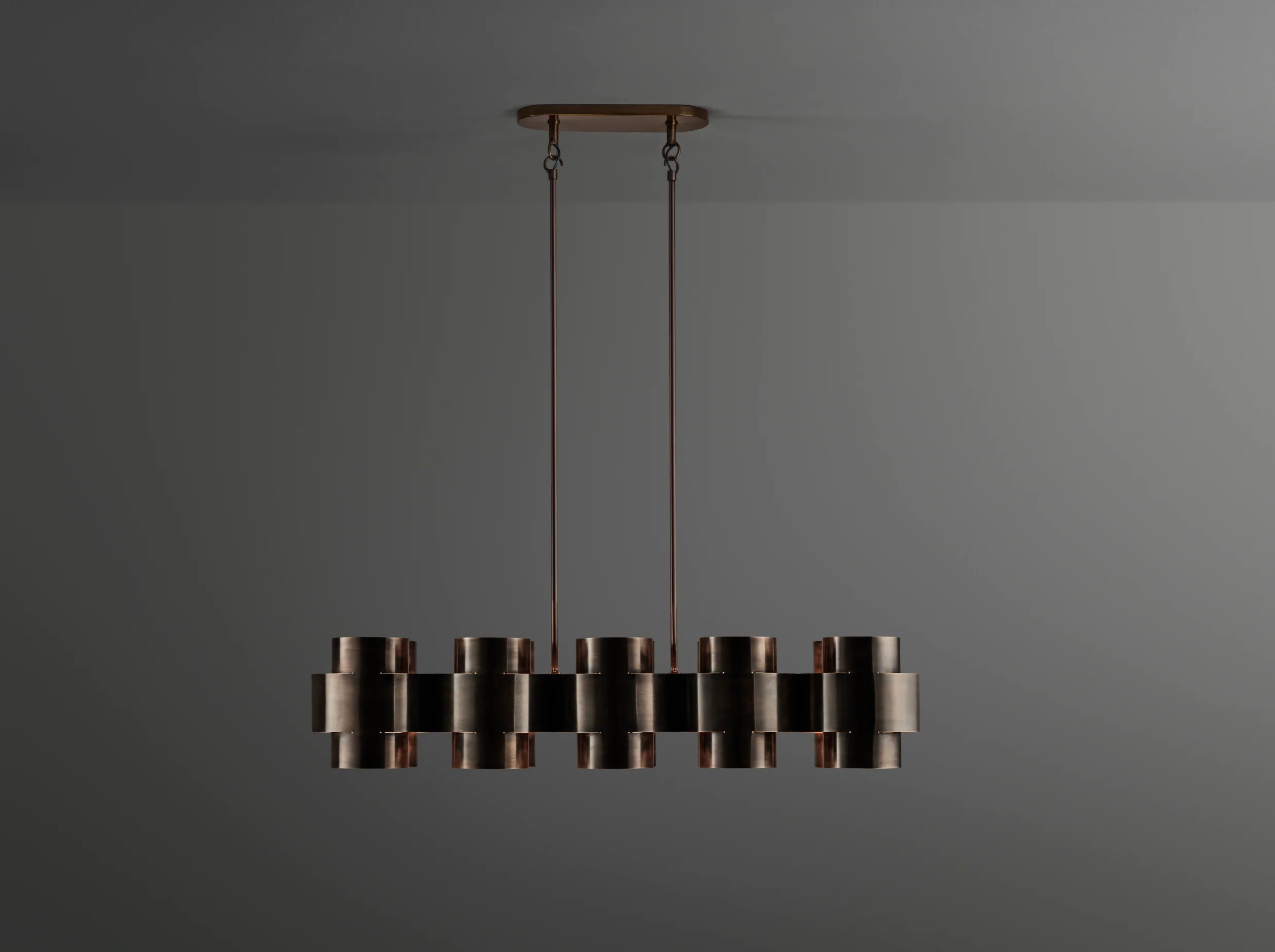 PAUL MATTER PLUS TEN CHANDELIER W47.25" x H10" x D13" - Image 2