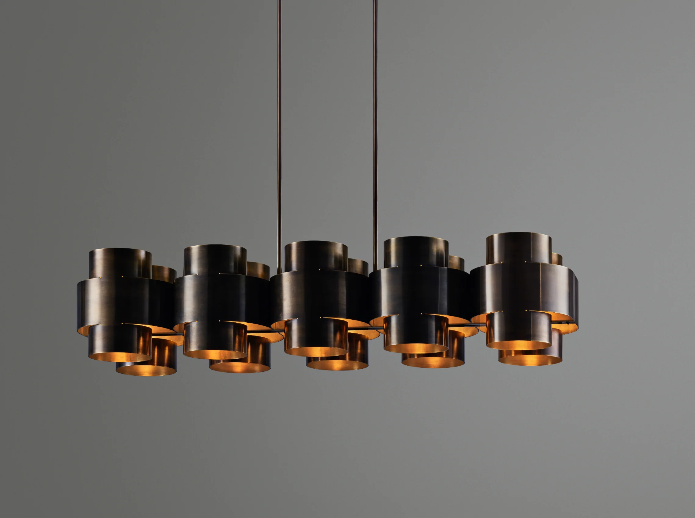 PAUL MATTER PLUS TEN CHANDELIER W47.25" x H10" x D13" - Image 3