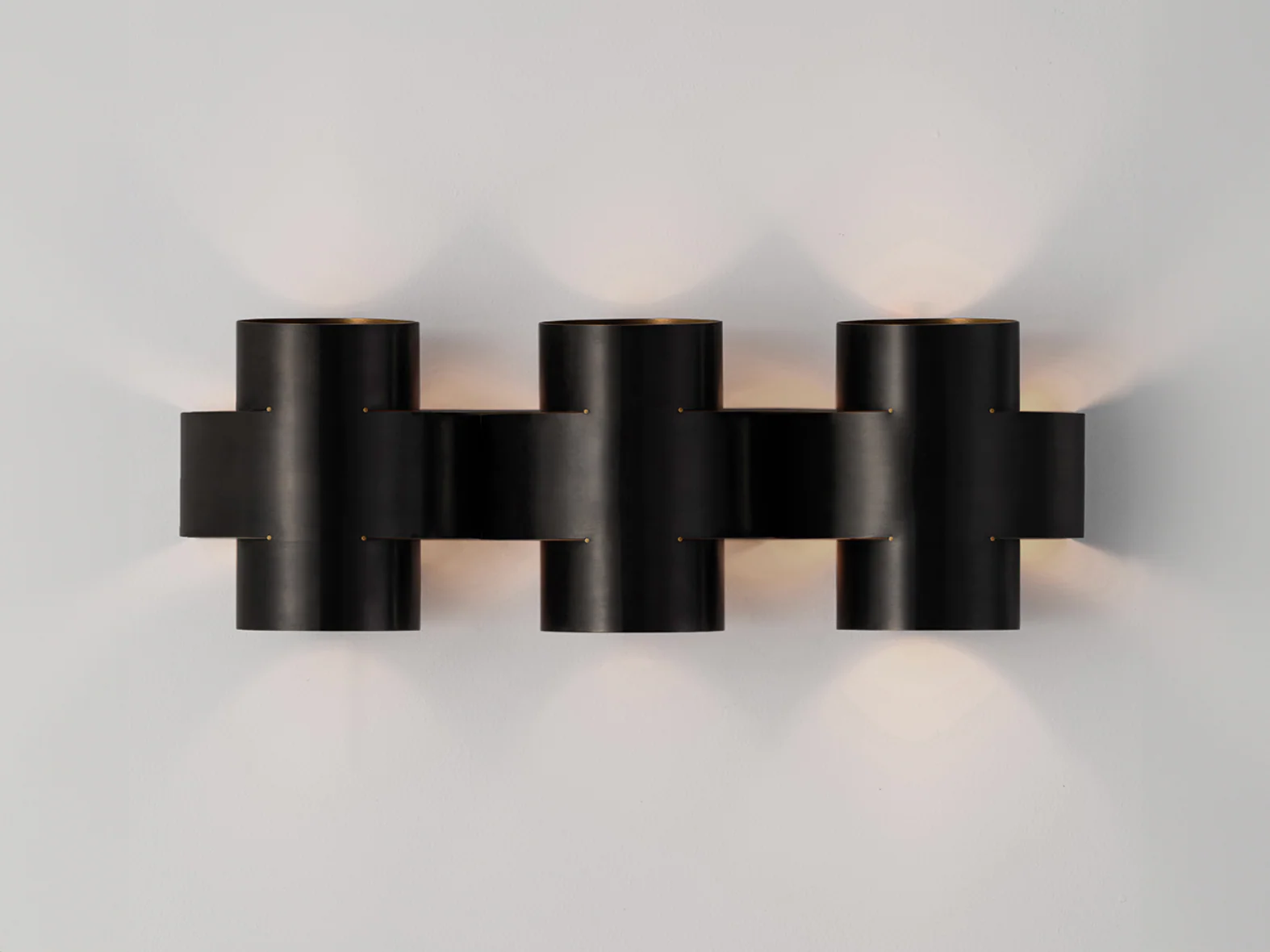 PAUL MATTER PLUS THREE SCONCE W28" x H9.9" x D6"