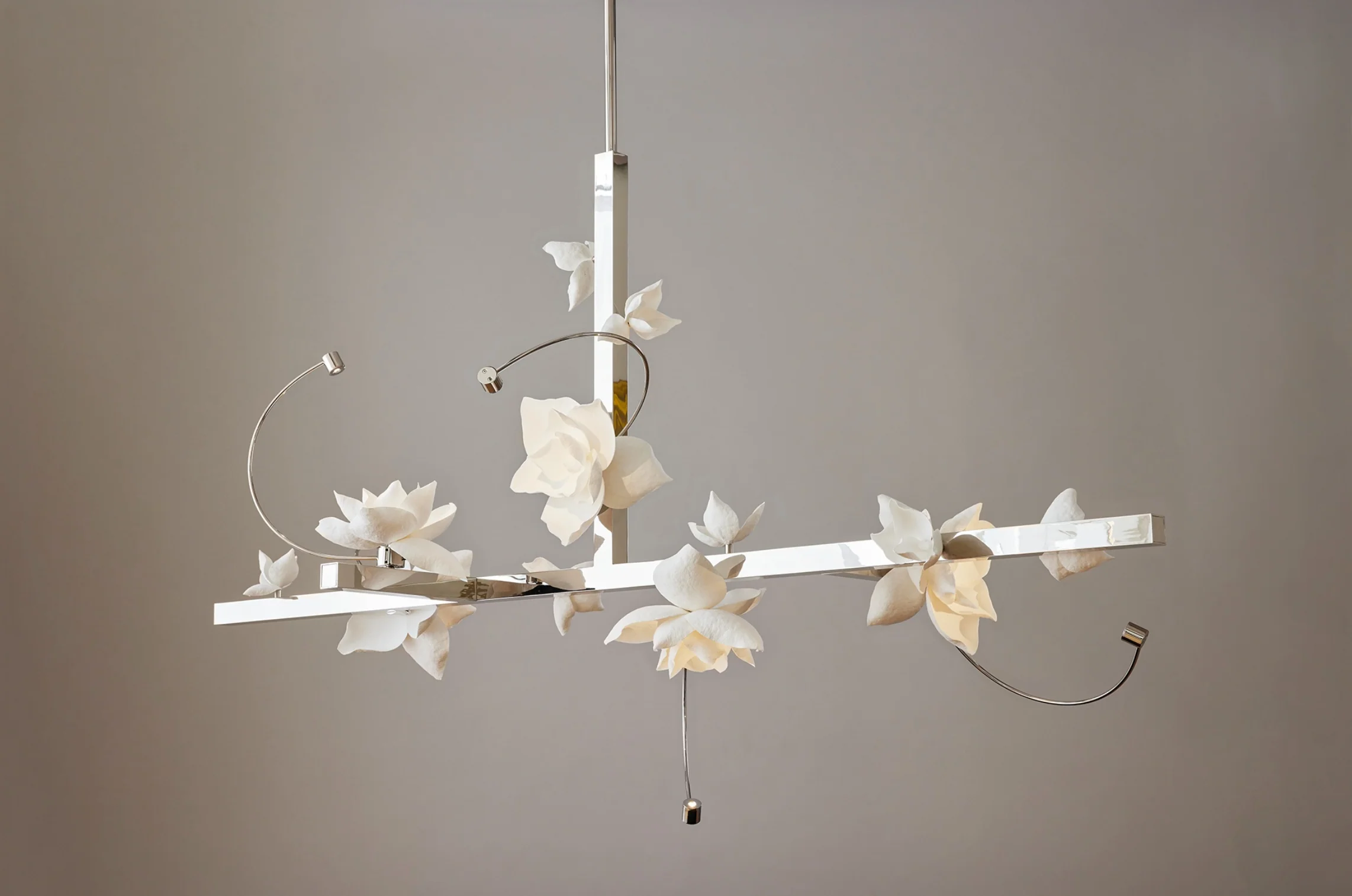 PELLE LURE CHANDELIER 4 L48" x D21.5" x H48"