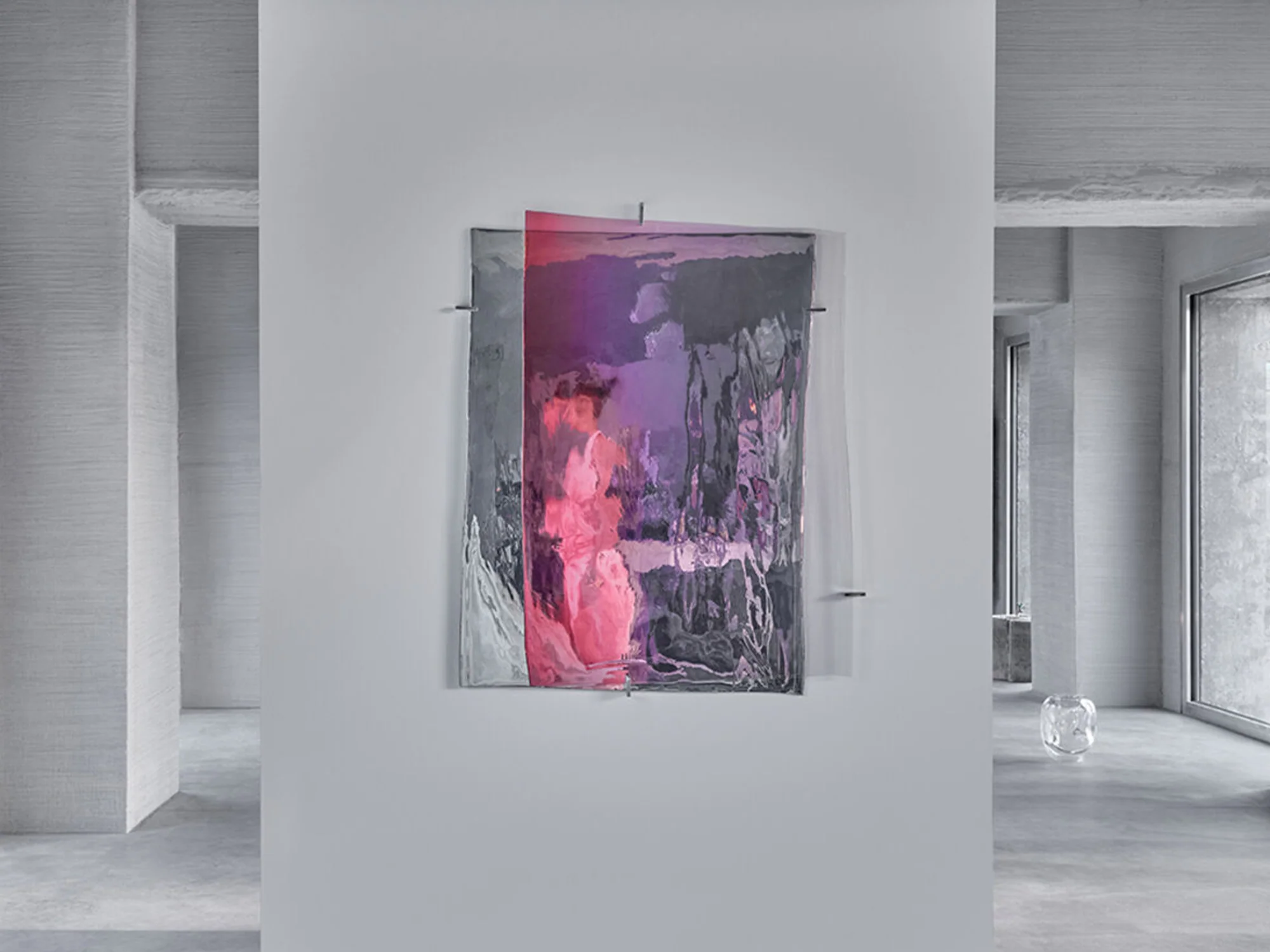 ANALOG BIRGITTA HOMBURGER INITÏ MIRROR / PINK W26" x H36" - Image 2